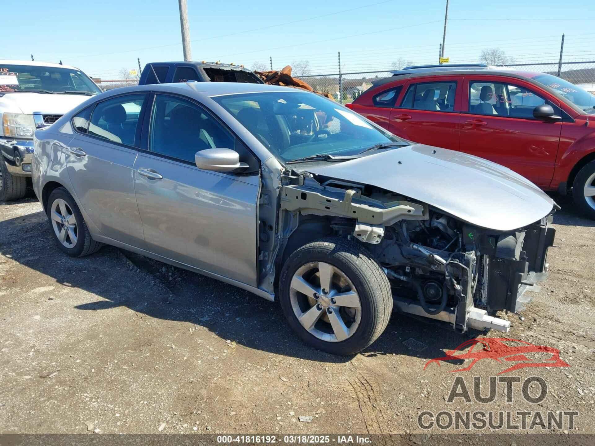 DODGE DART 2016 - 1C3CDFBBXGD605878