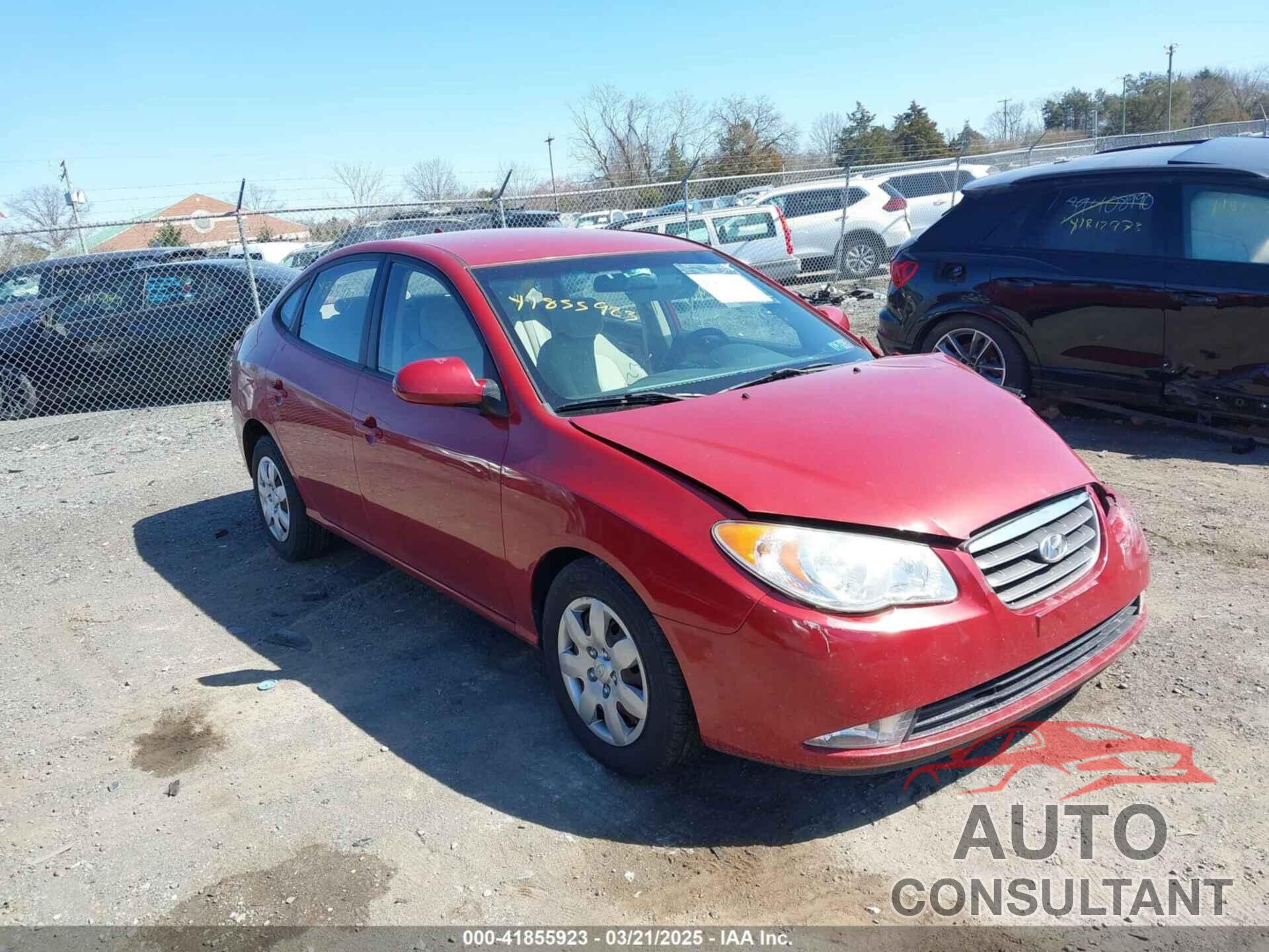 HYUNDAI ELANTRA 2009 - KMHDU46D89U673689