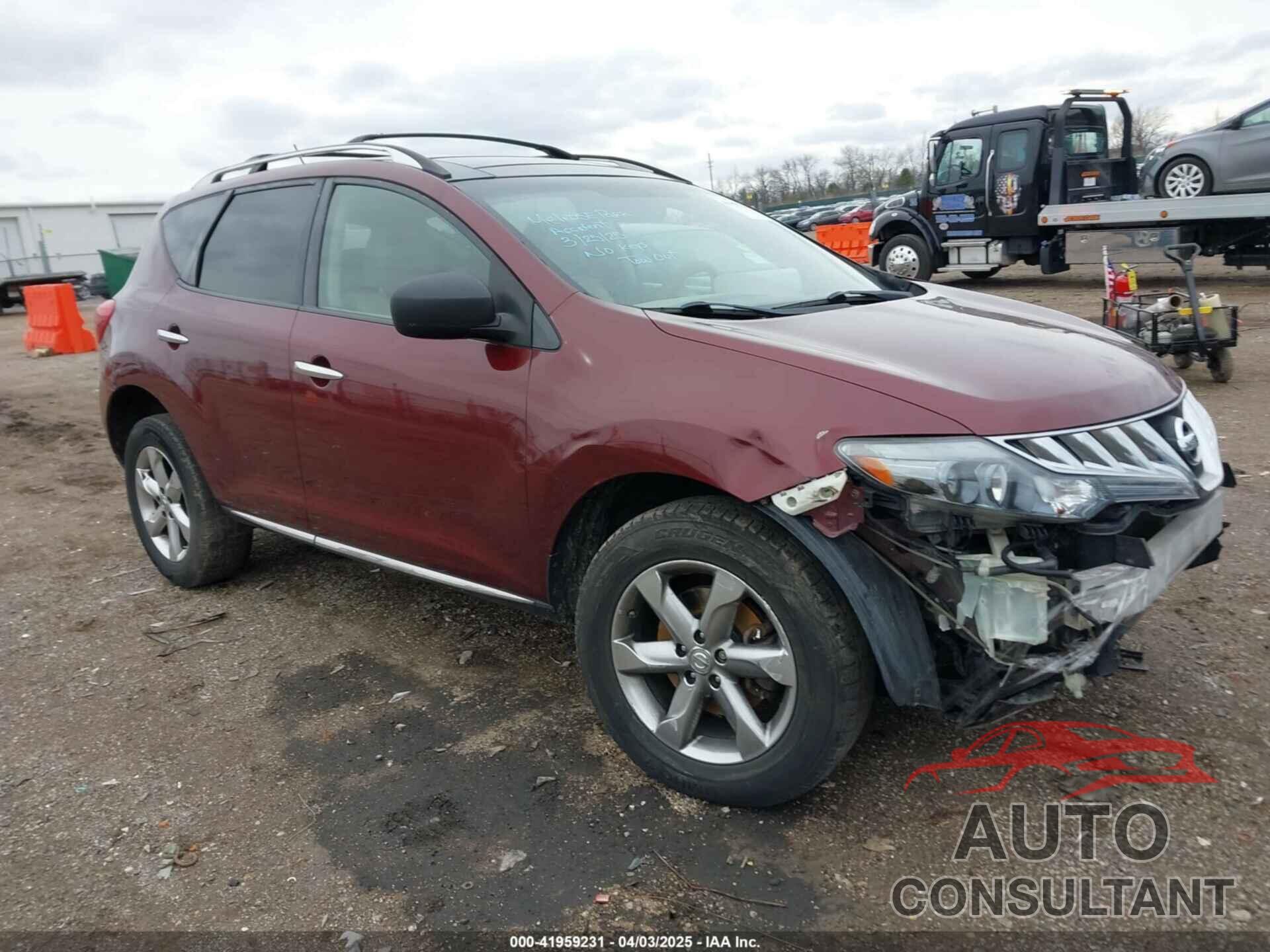 NISSAN MURANO 2010 - JN8AZ1MW8AW140573