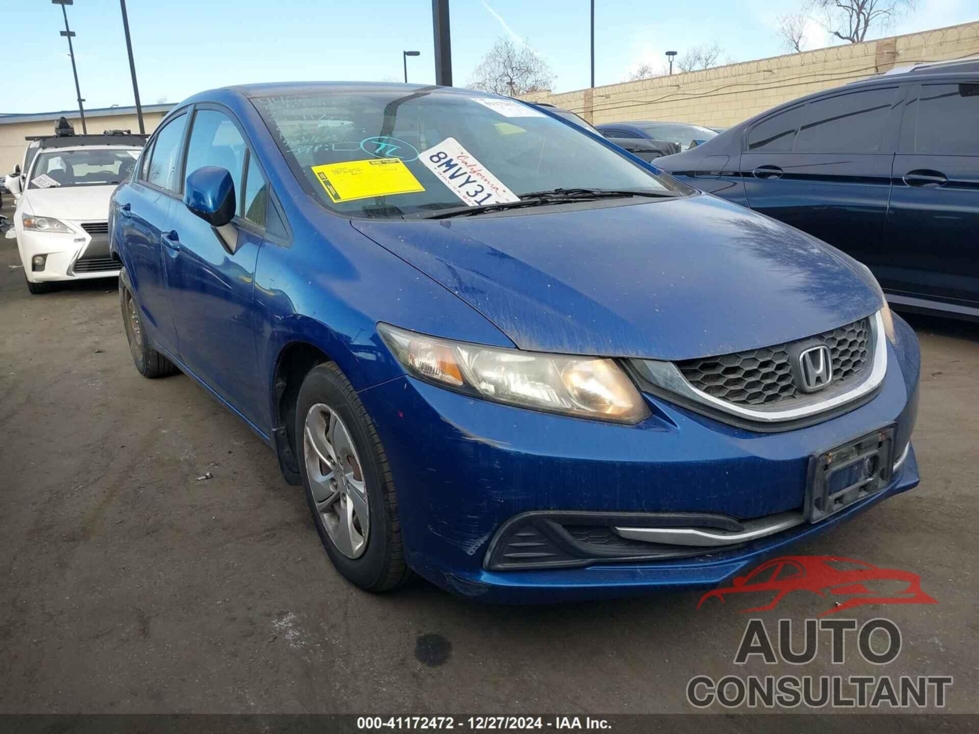 HONDA CIVIC 2013 - 19XFB2F55DE001029