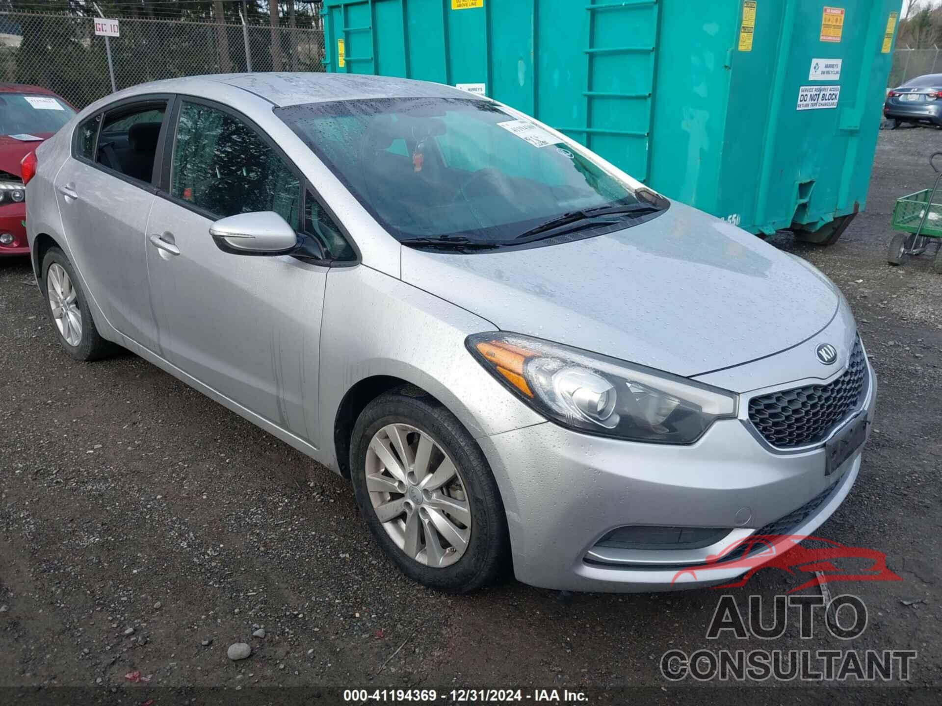 KIA FORTE 2014 - KNAFX4A67E5104461