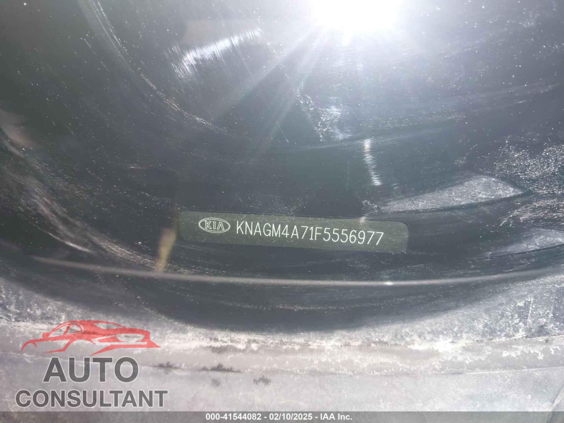 KIA OPTIMA 2015 - KNAGM4A71F5556977
