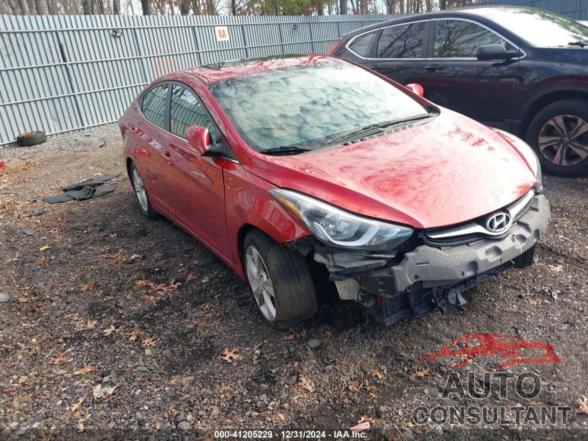 HYUNDAI ELANTRA 2016 - KMHDH4AE4GU584011