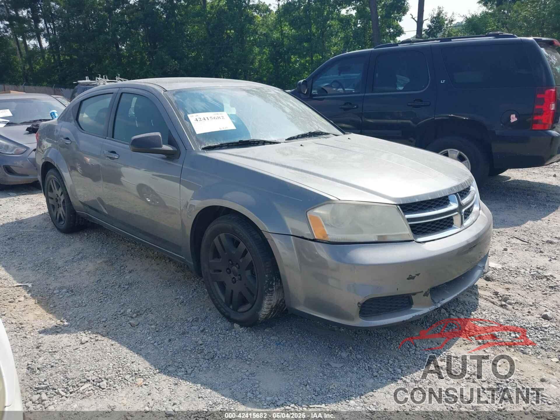DODGE AVENGER 2013 - 1C3CDZAB1DN547636