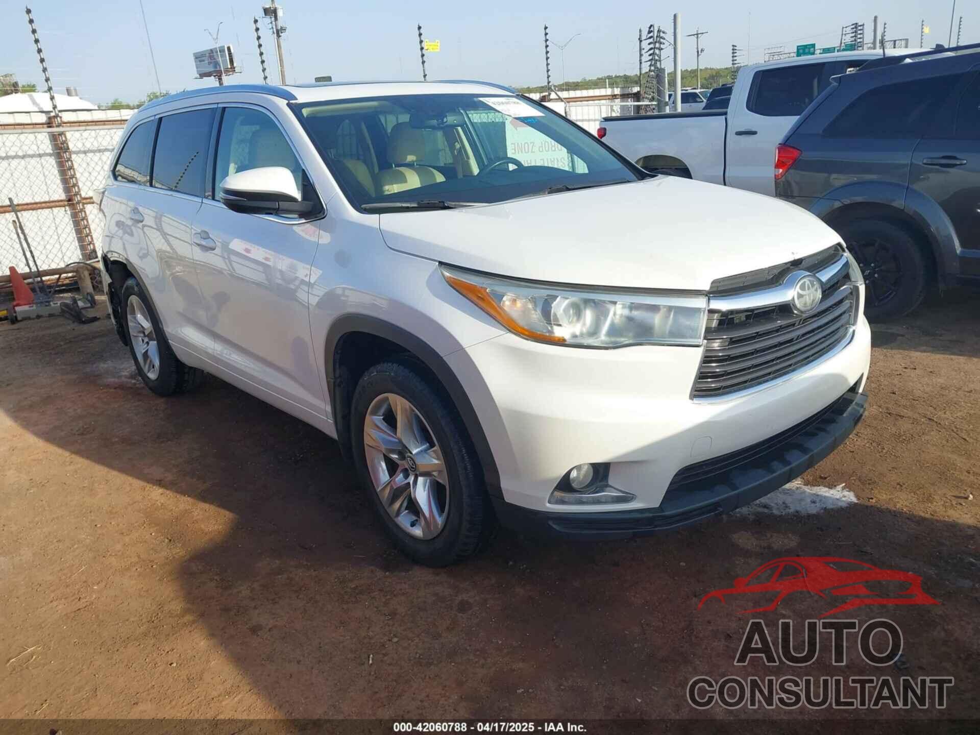 TOYOTA HIGHLANDER 2016 - 5TDYKRFH1GS169207