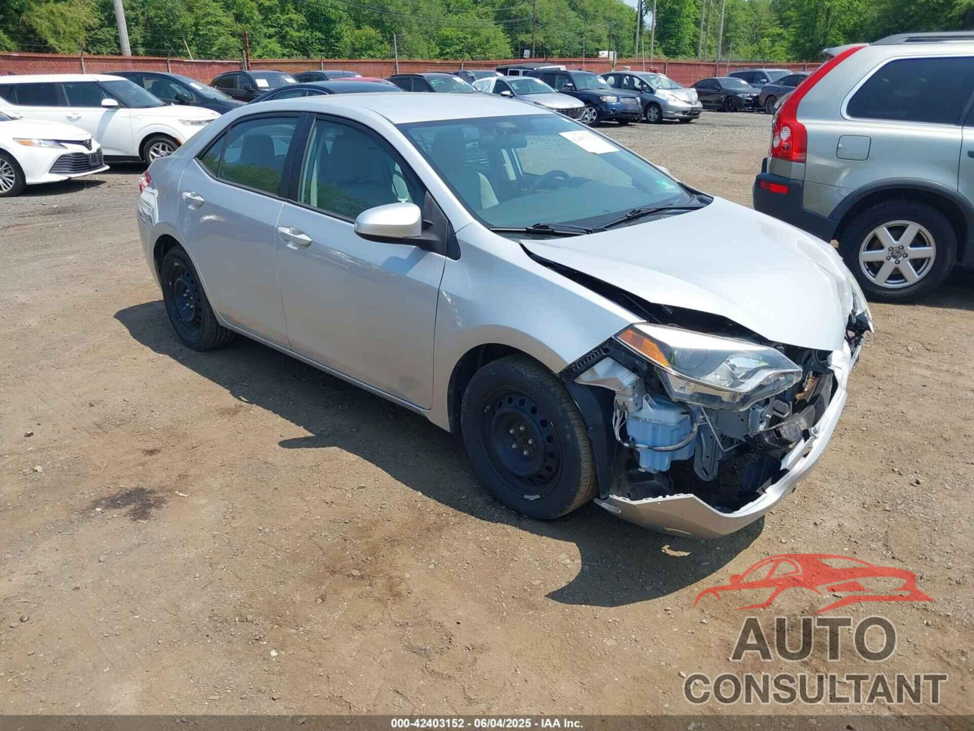 TOYOTA COROLLA 2016 - 2T1BURHE6GC723661