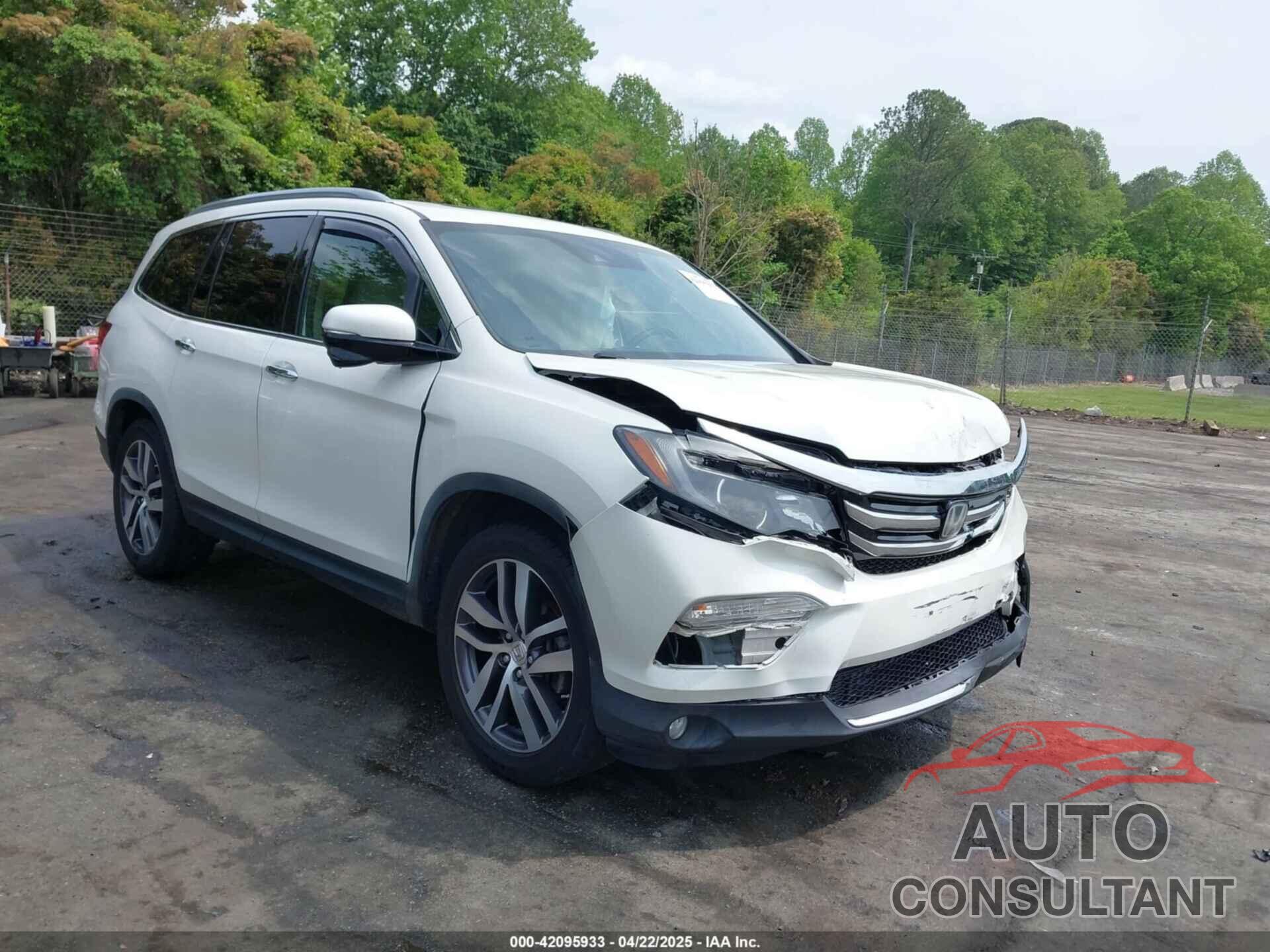 HONDA PILOT 2017 - 5FNYF5H91HB033359