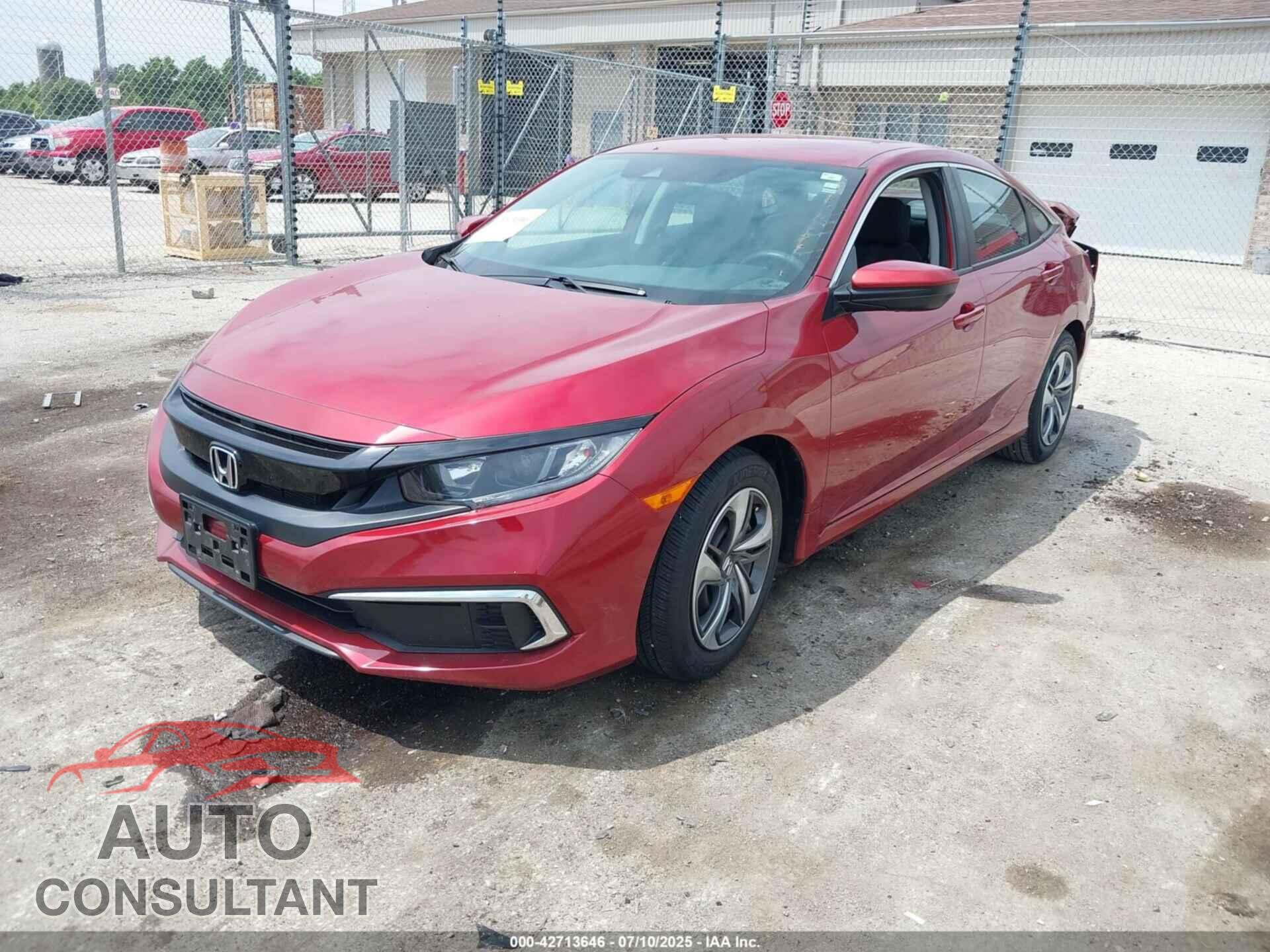 HONDA CIVIC 2020 - 19XFC2F62LE002255