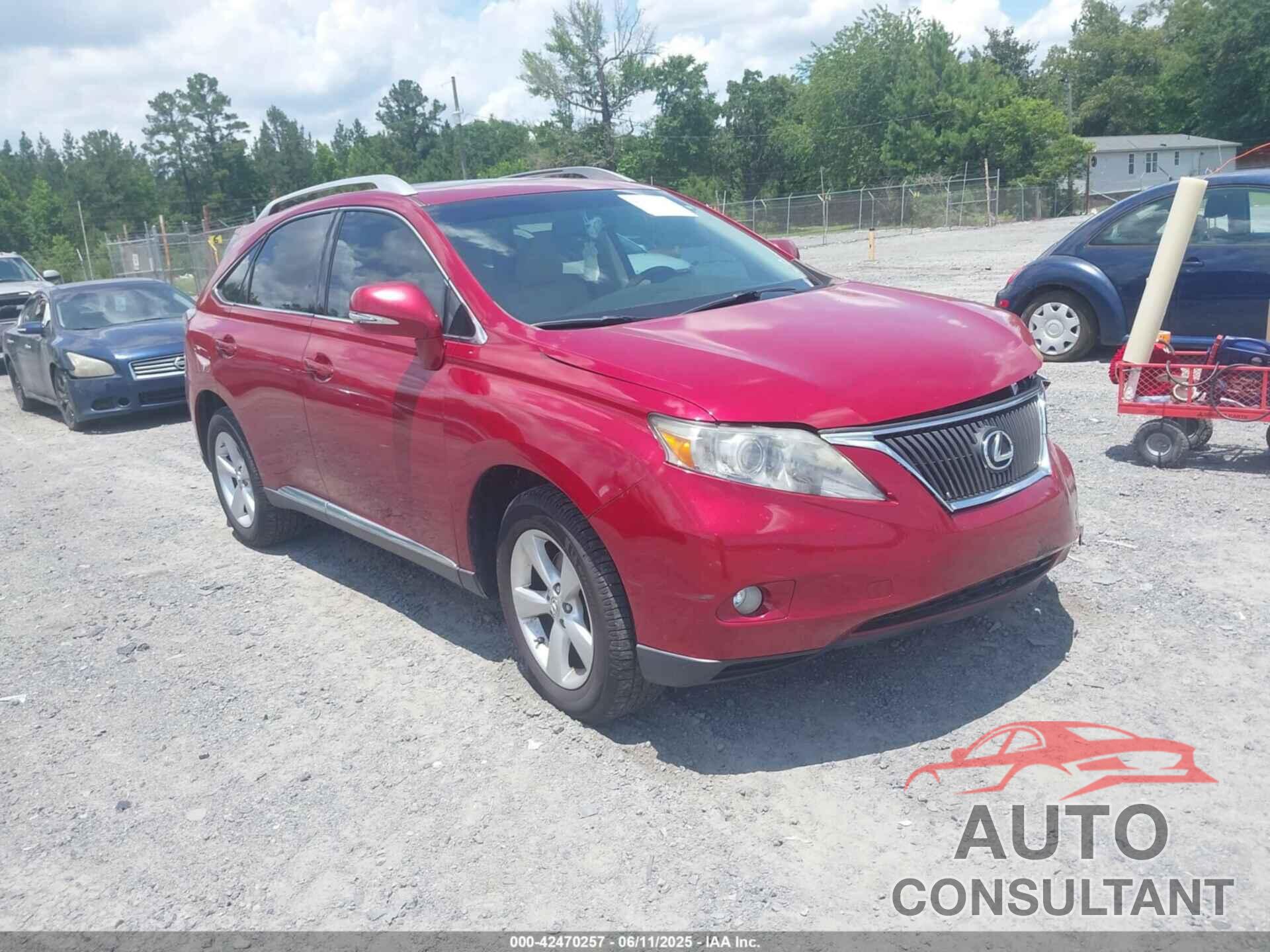 LEXUS RX 350 2010 - 2T2BK1BA9AC035640