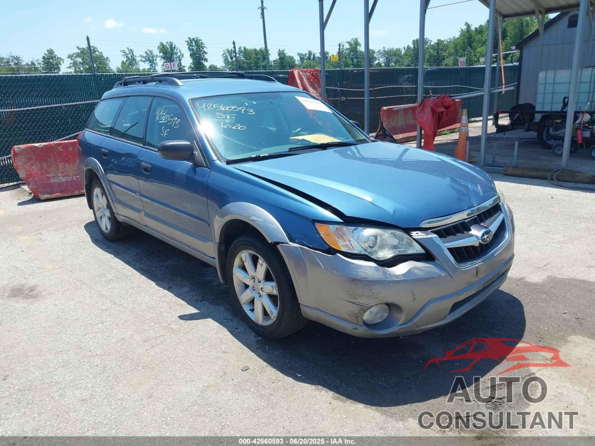 SUBARU OUTBACK 2009 - 4S4BP61C097329829