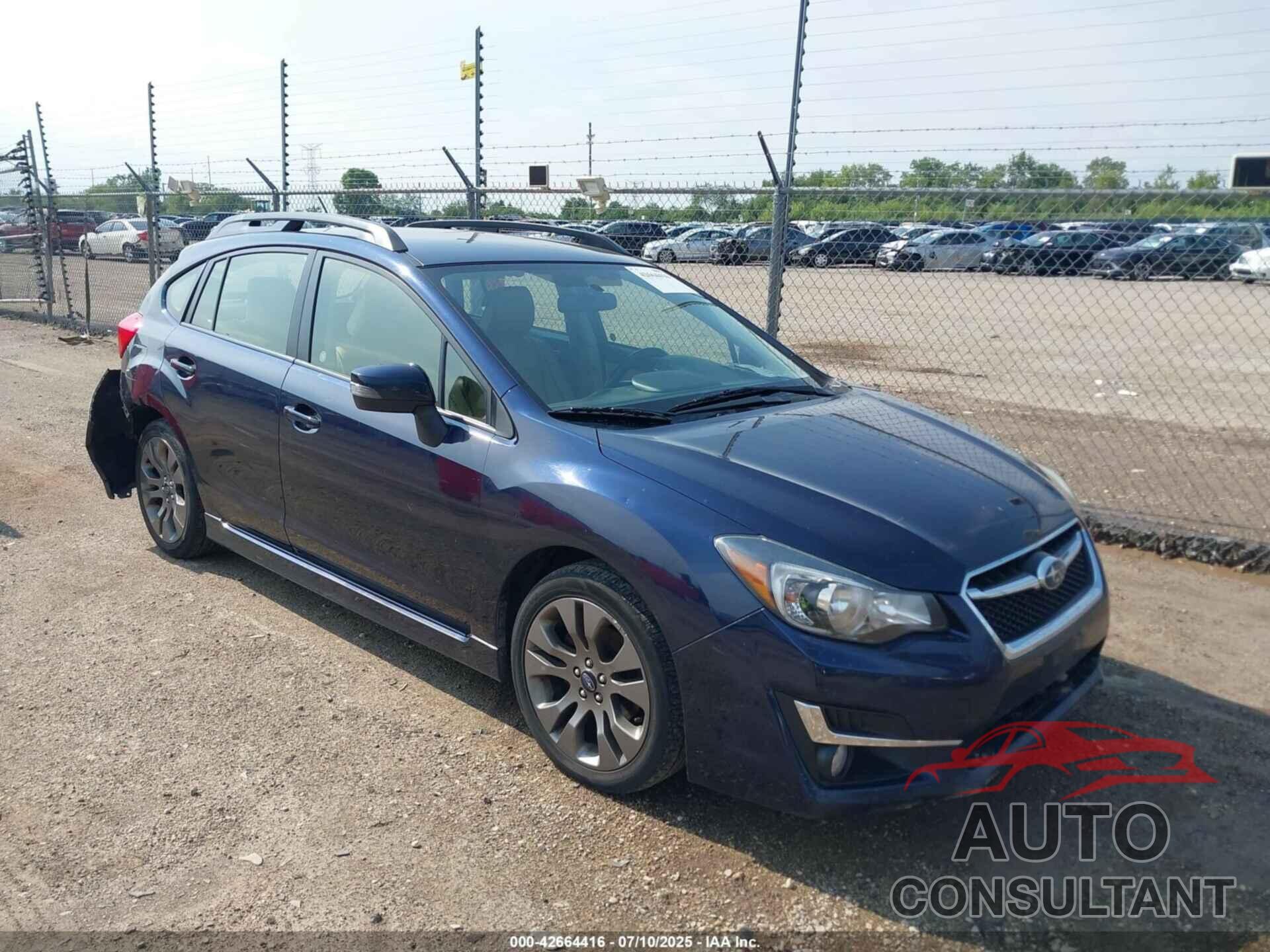SUBARU IMPREZA 2016 - JF1GPAP61GH240556