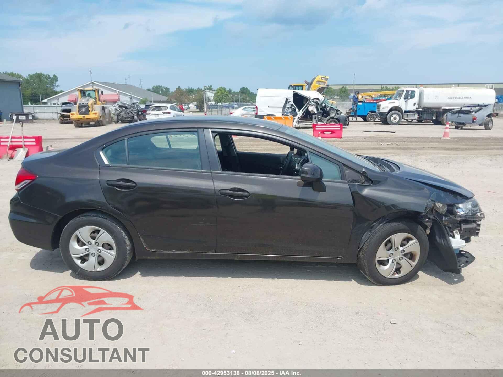HONDA CIVIC 2013 - 2HGFB2F54DH601191