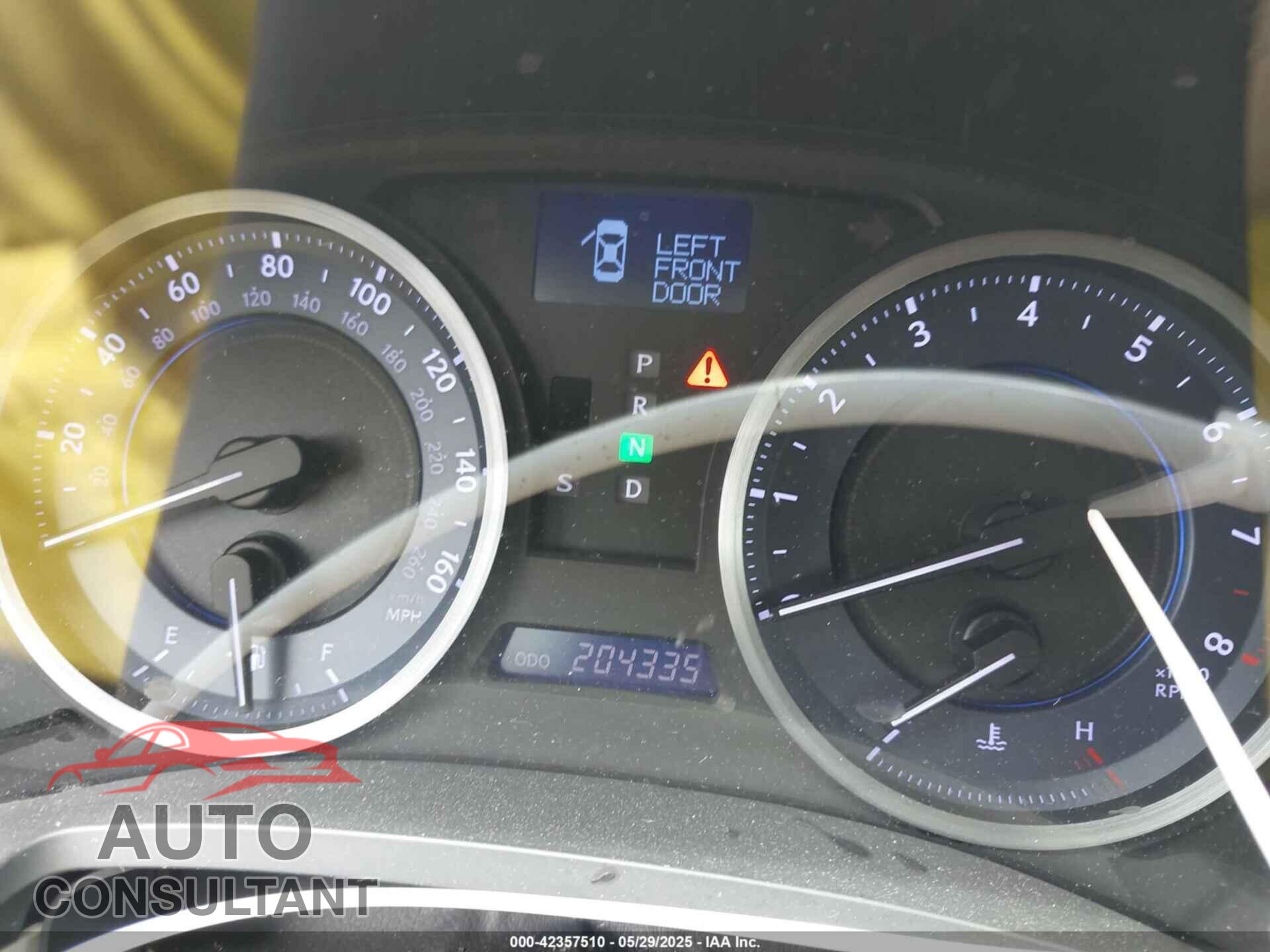 LEXUS IS 350 2011 - JTHBE5C25B5027770