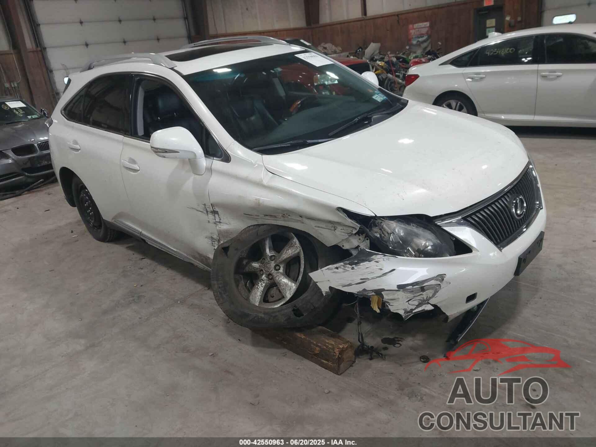 LEXUS RX 350 2011 - 2T2BK1BA4BC087291