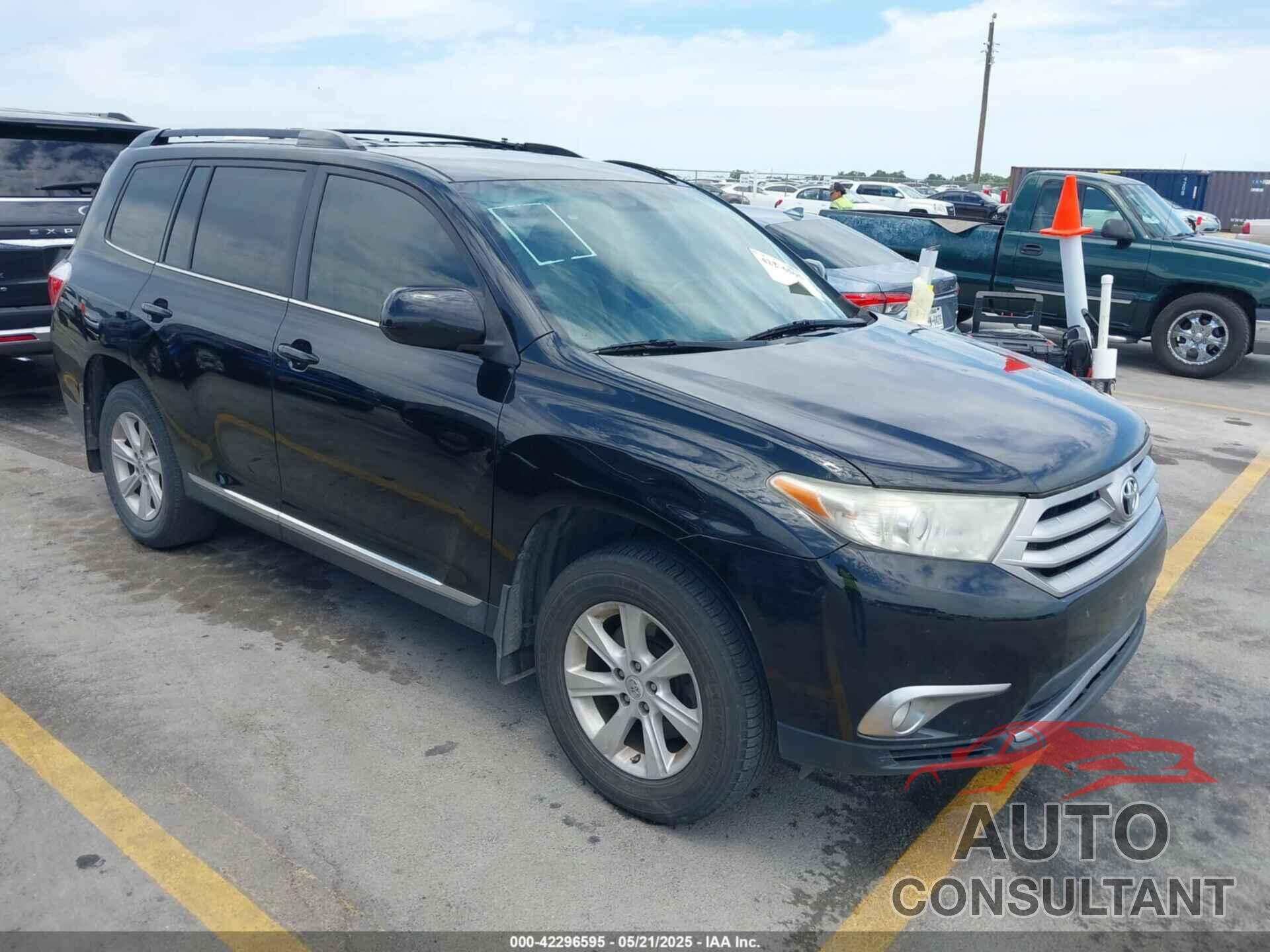 TOYOTA HIGHLANDER 2012 - 5TDZA3EH7CS018243