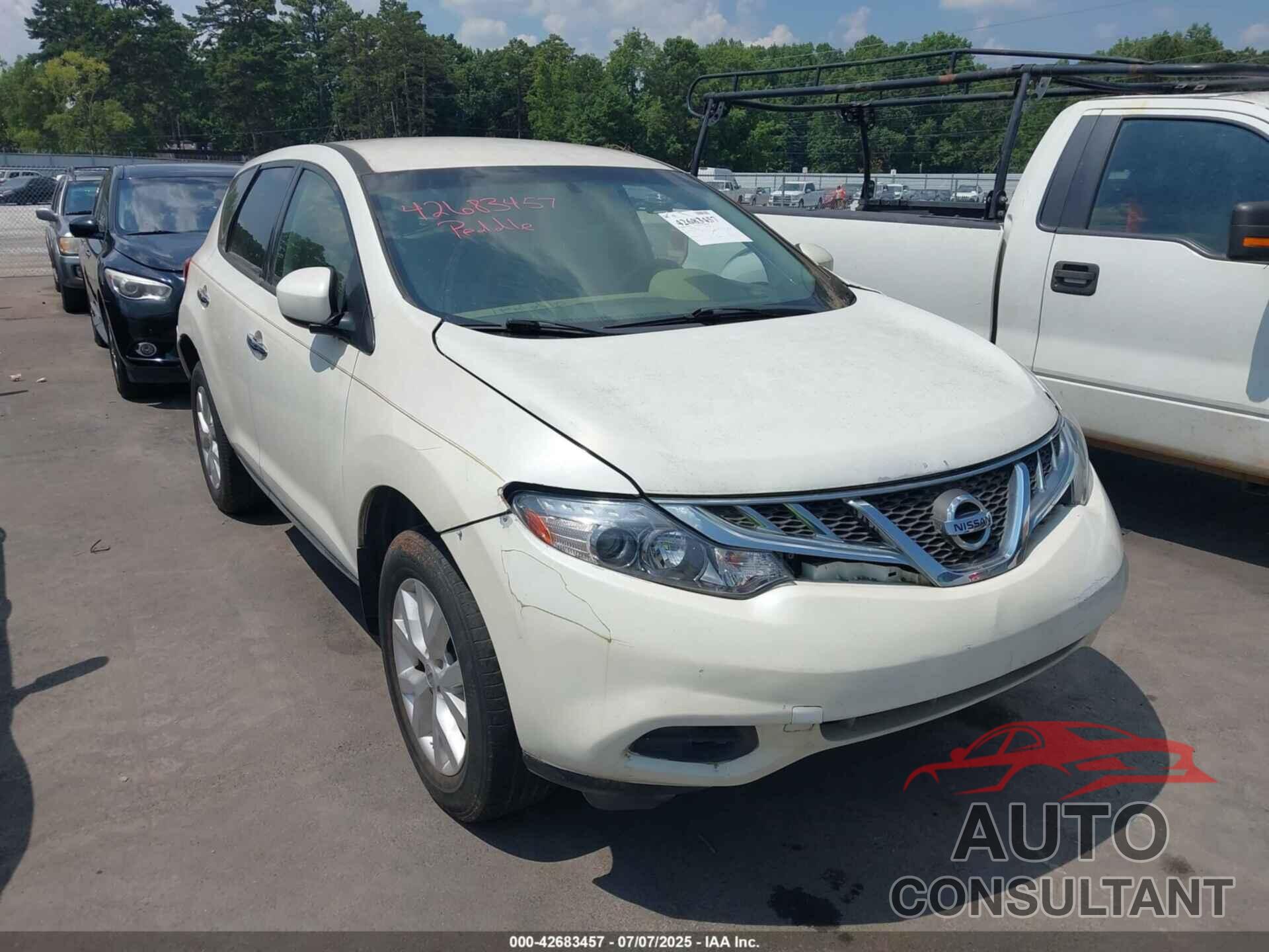 NISSAN MURANO 2012 - JN8AZ1MU6CW102860