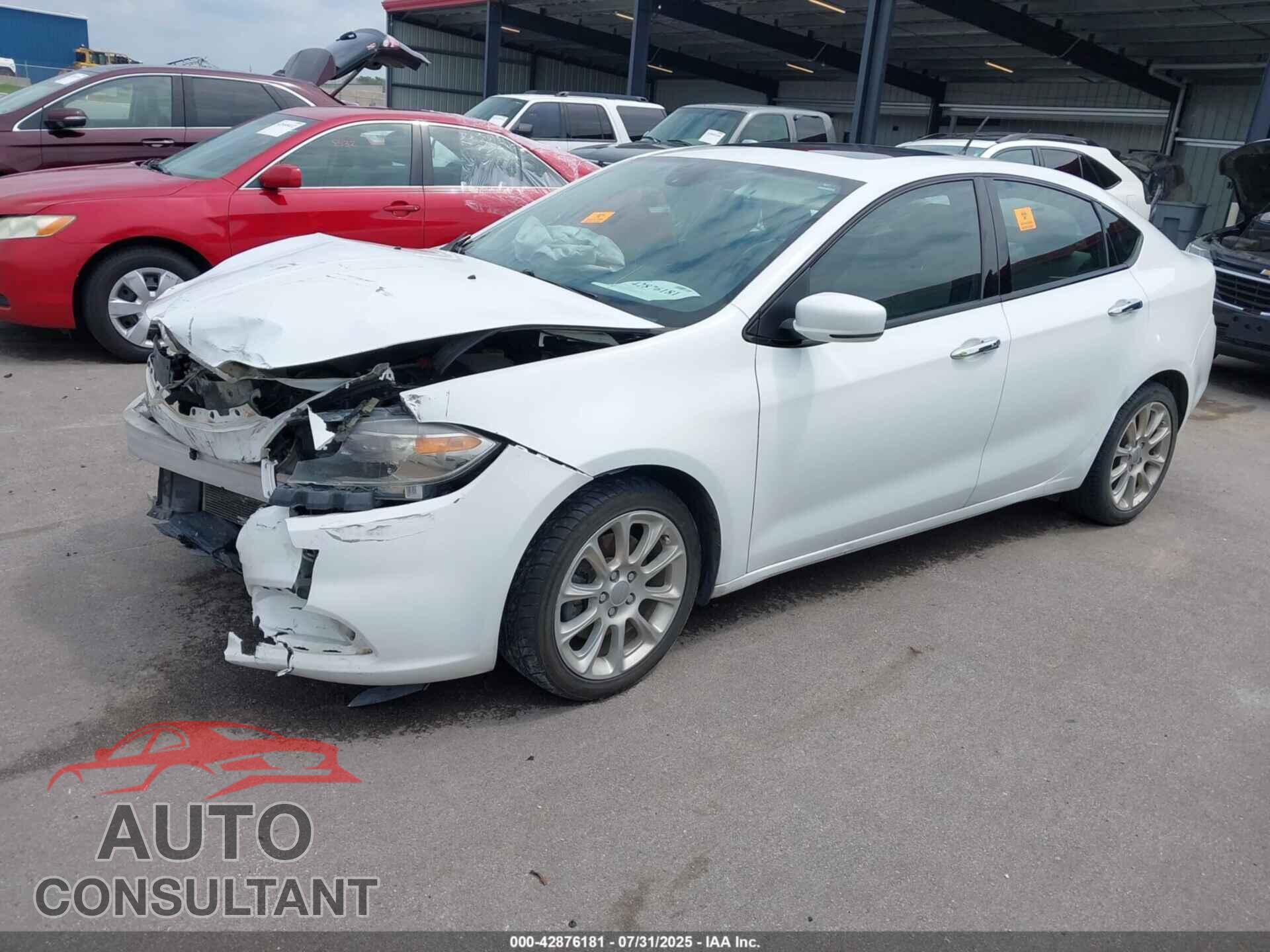 DODGE DART 2015 - 1C3CDFCB5FD242533