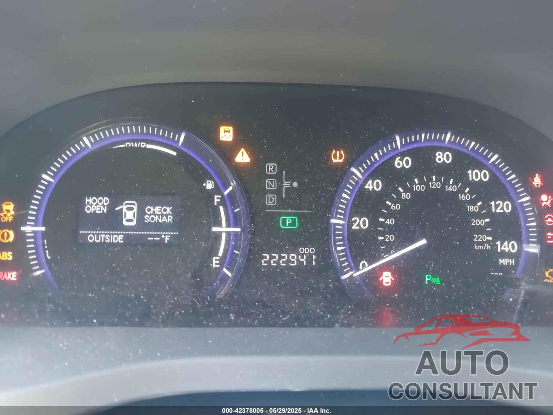 LEXUS HS 250H 2010 - JTHBB1BA2A2018244