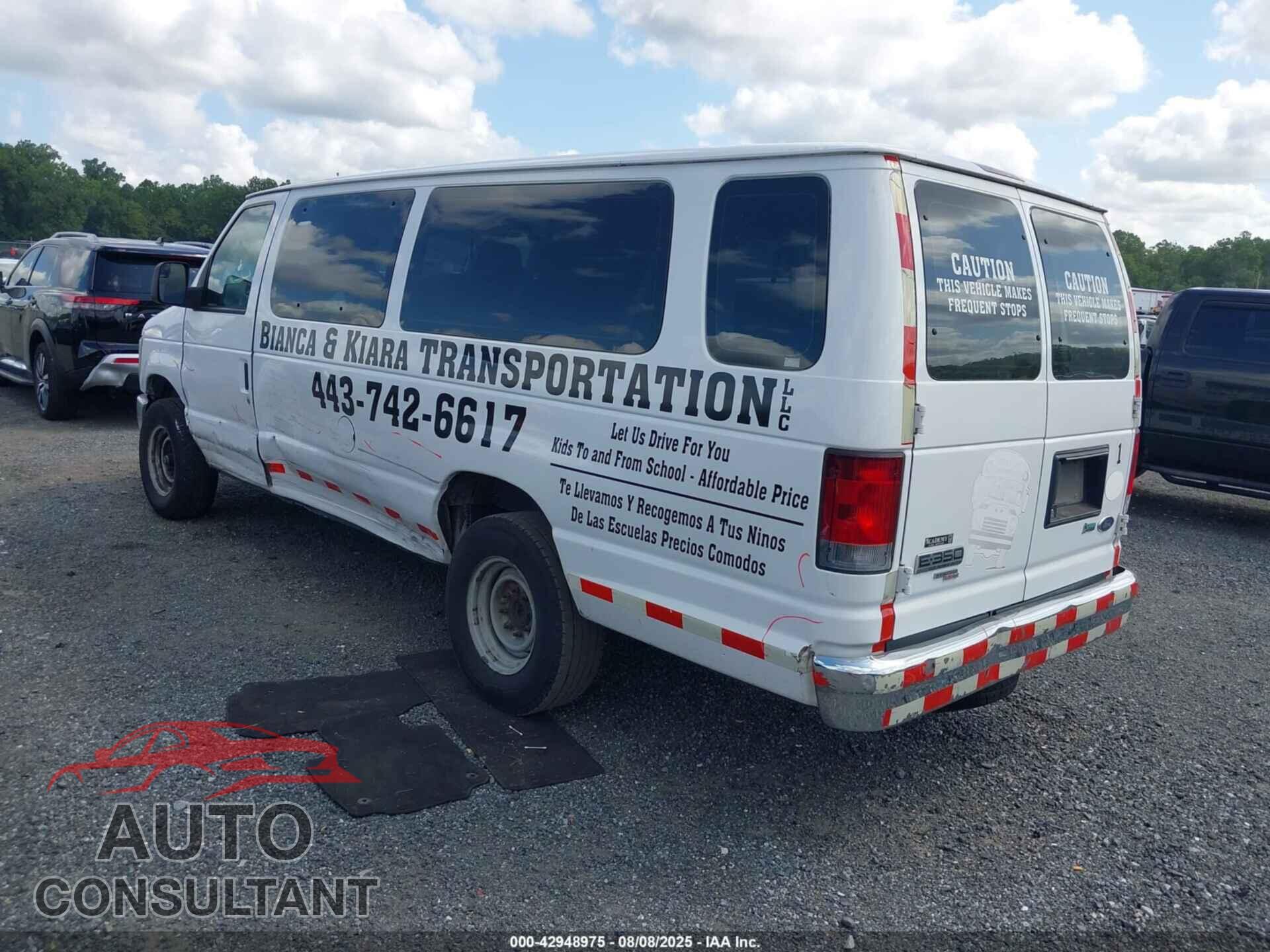 FORD E-350 SUPER DUTY 2011 - 1FBSS3BL7BDA74902