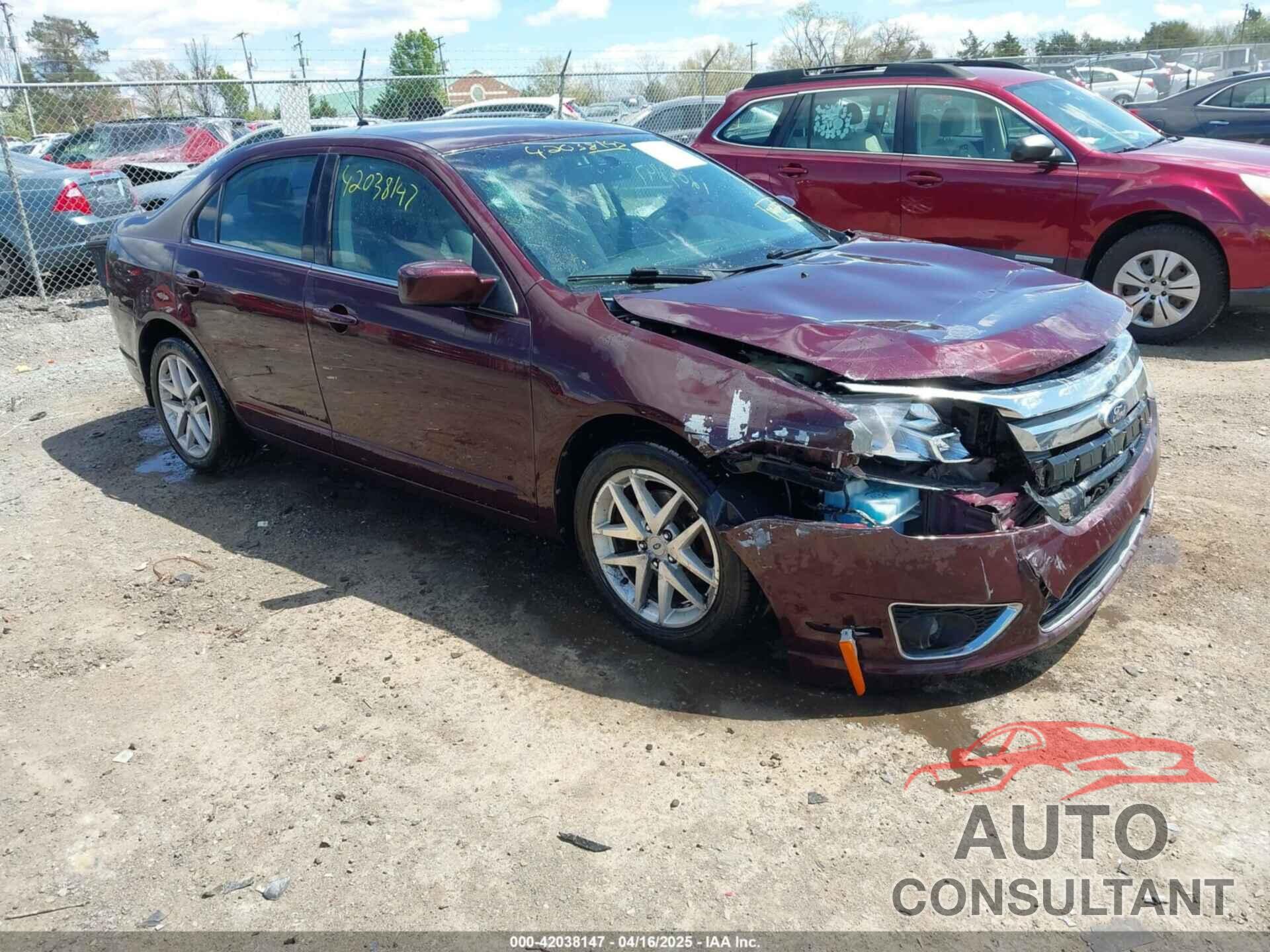 FORD FUSION 2012 - 3FAHP0JG9CR302763