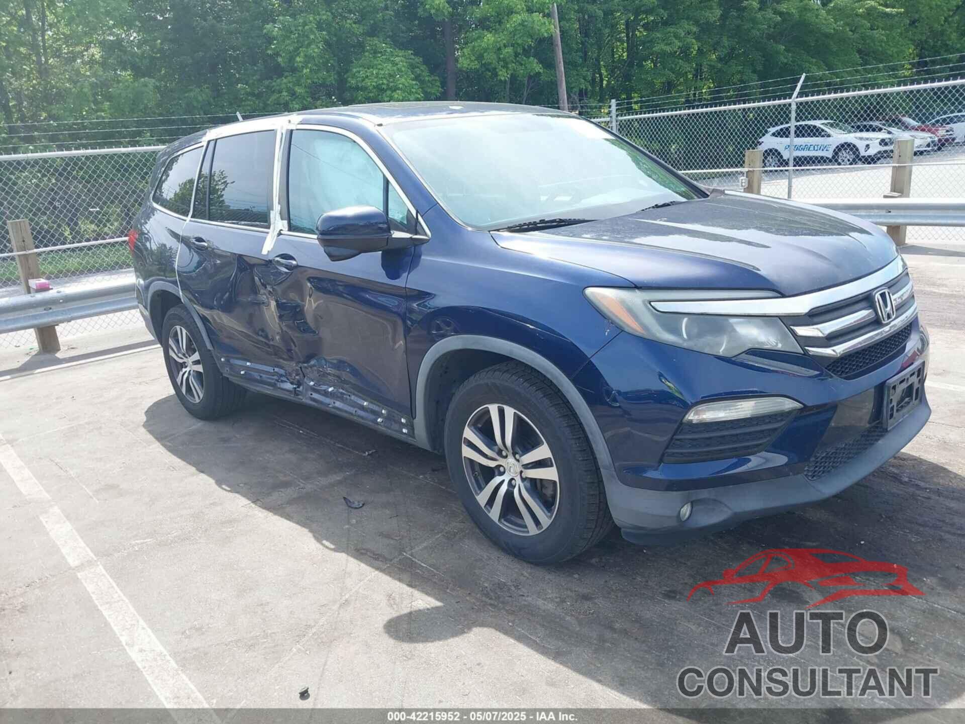 HONDA PILOT 2016 - 5FNYF6H52GB014224