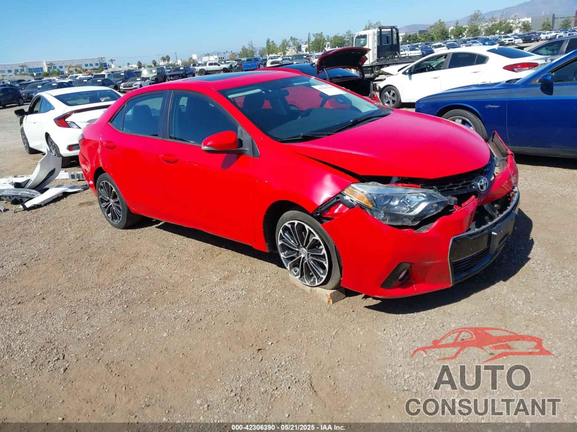 TOYOTA COROLLA 2016 - 2T1BURHEXGC516870