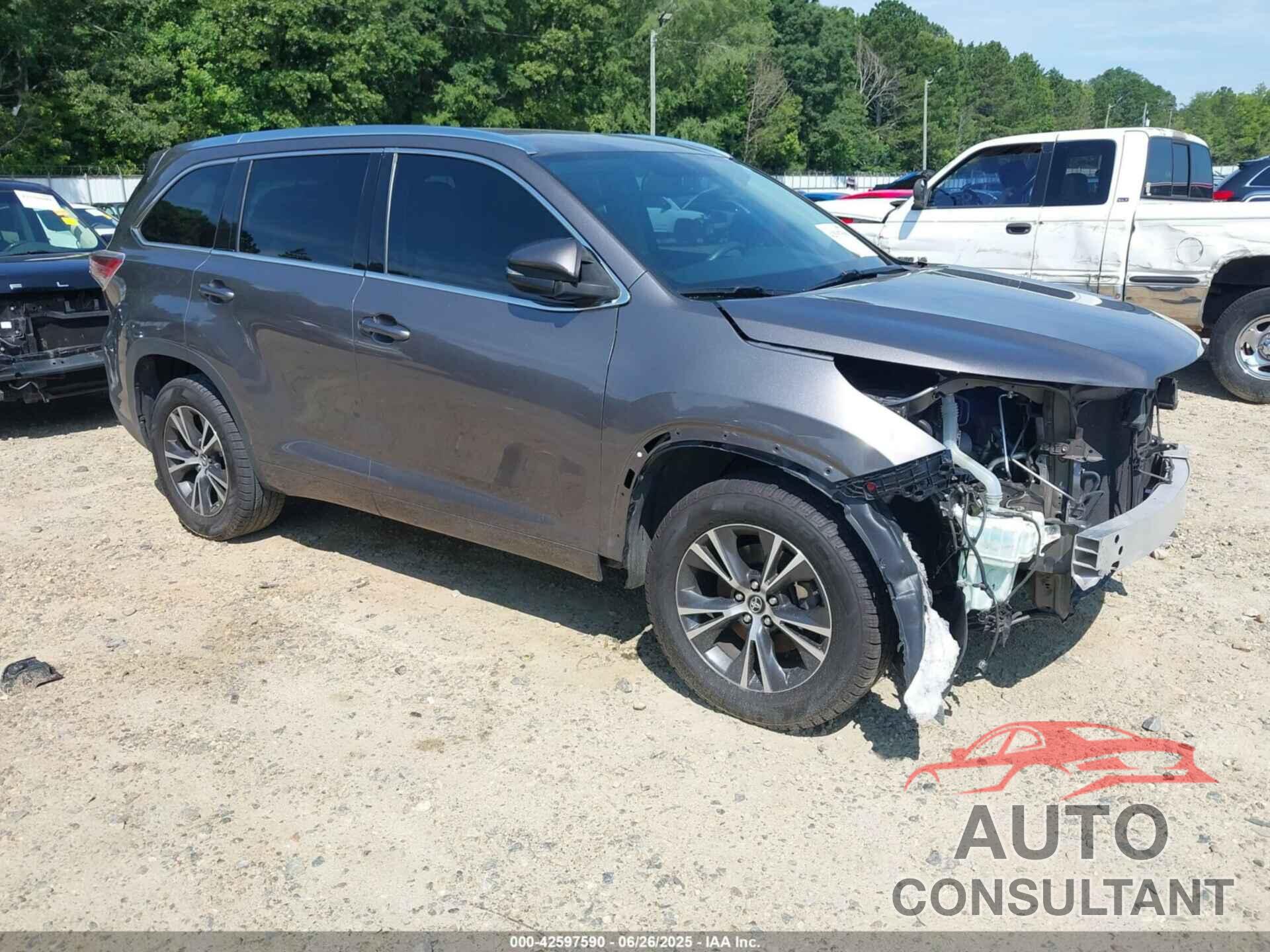 TOYOTA HIGHLANDER 2016 - 5TDKKRFH6GS502670