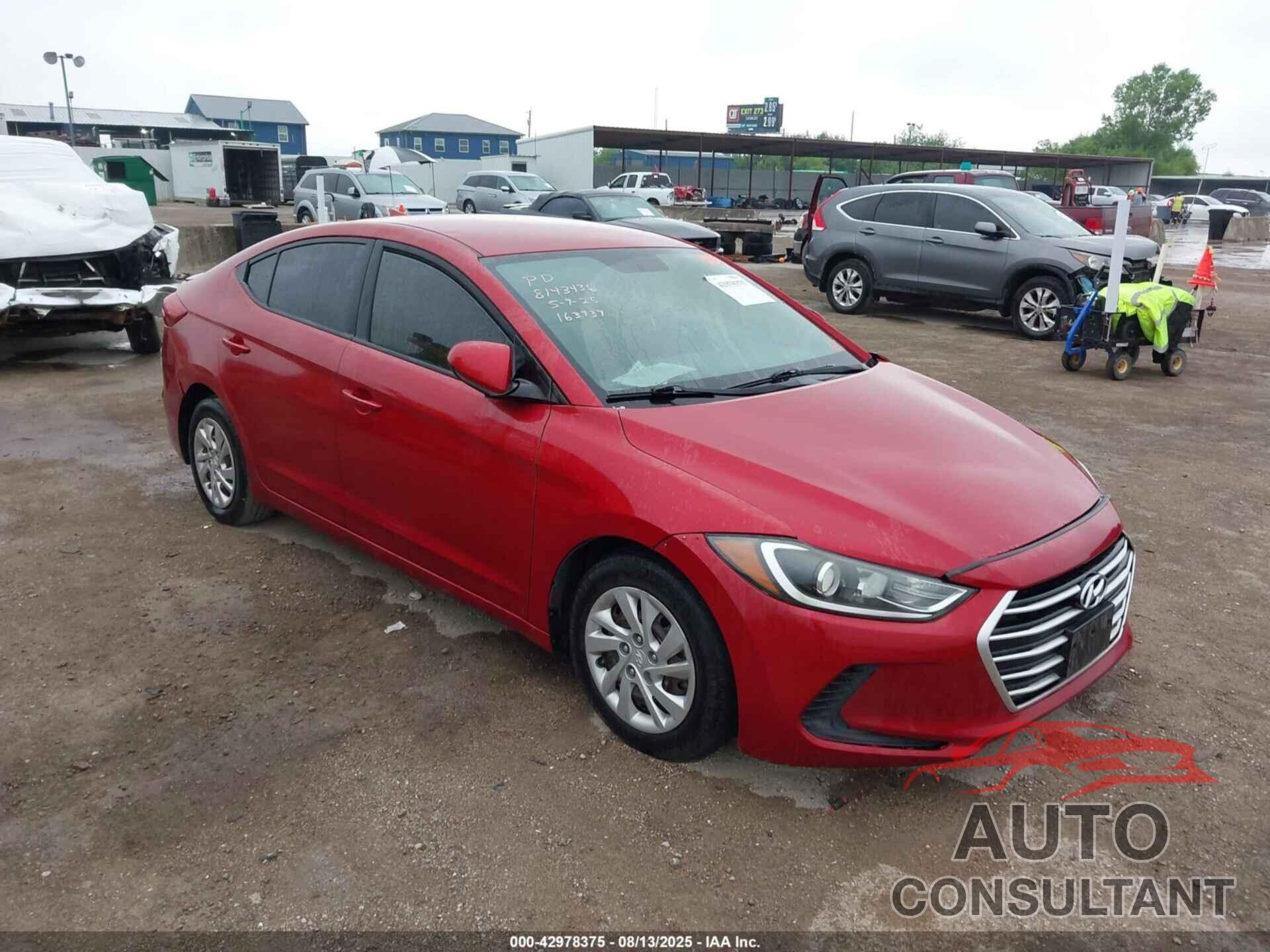HYUNDAI ELANTRA 2017 - 5NPD74LF5HH163939