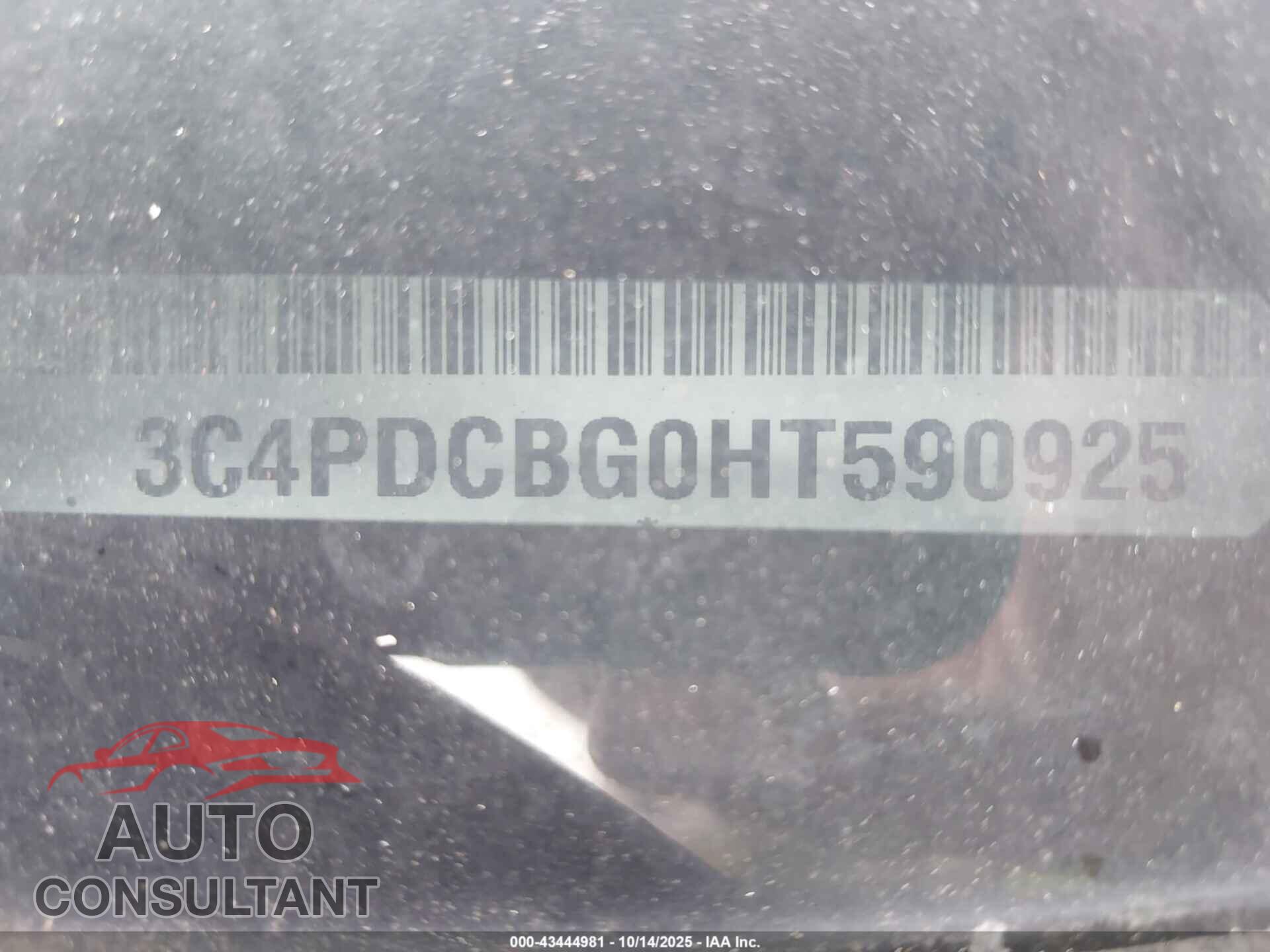 DODGE JOURNEY 2017 - 3C4PDCBG0HT590925