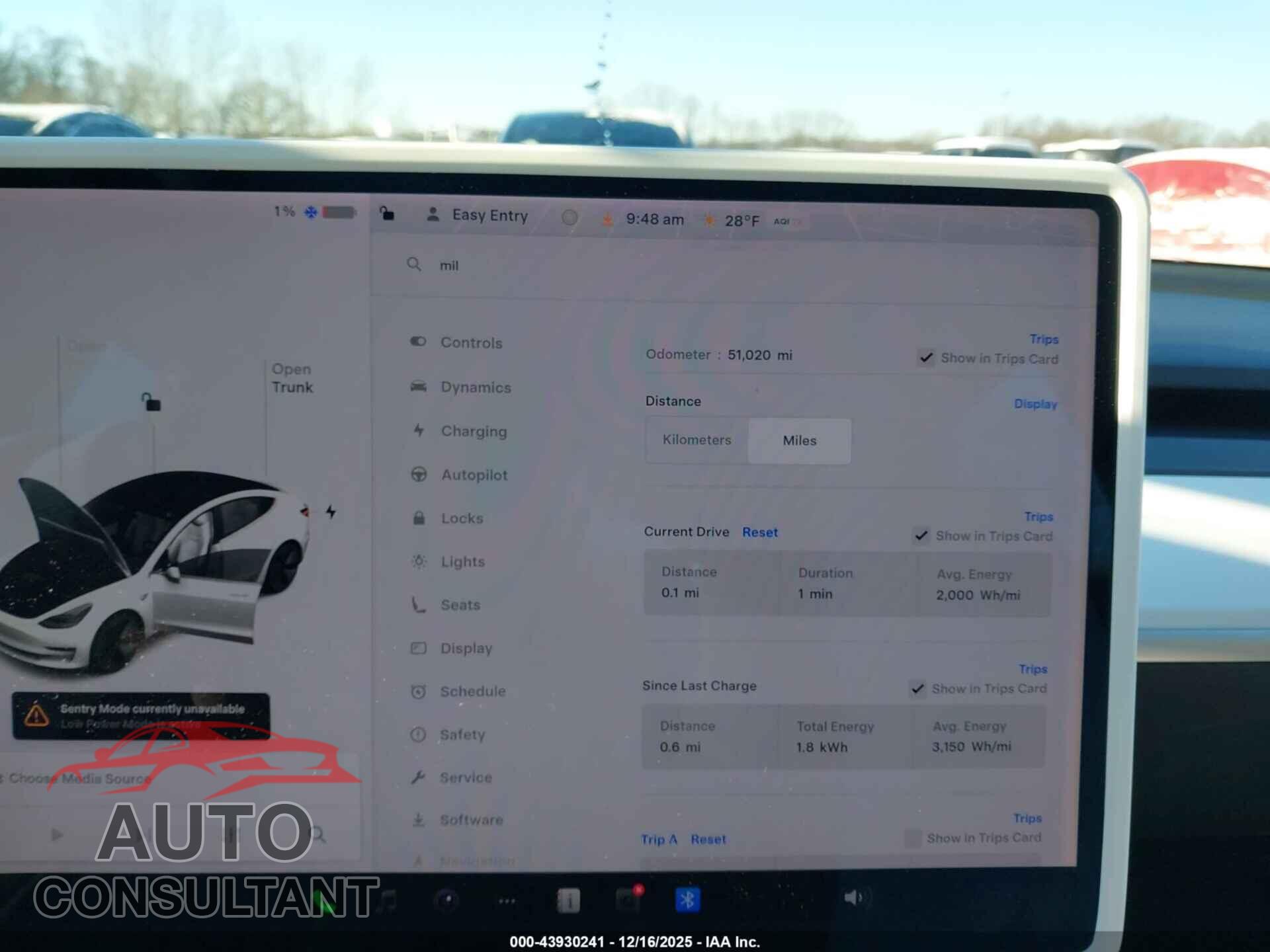 TESLA MODEL 3 2019 - 5YJ3E1EA5KF509267