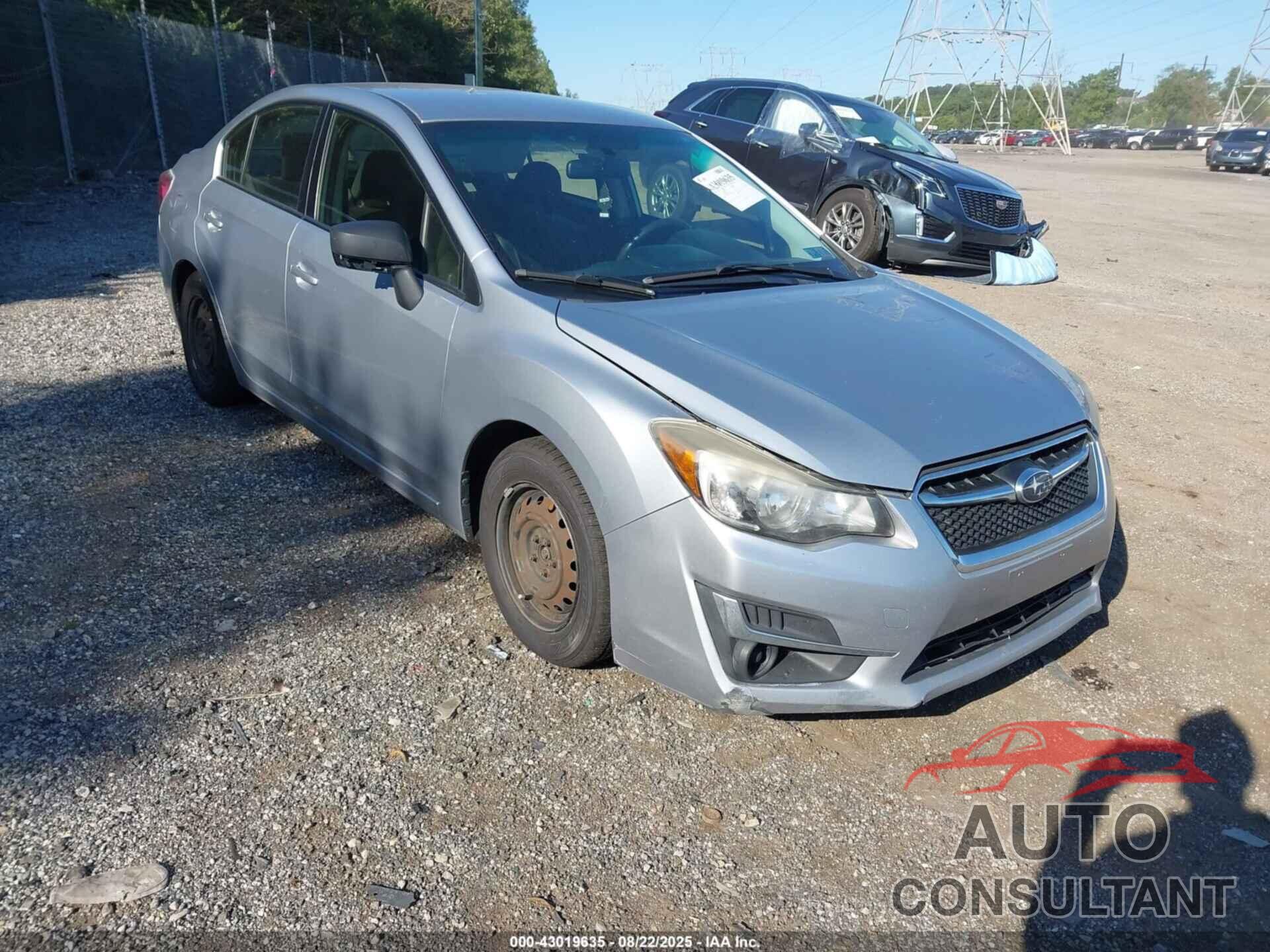 SUBARU IMPREZA 2016 - JF1GJAA60GH003485
