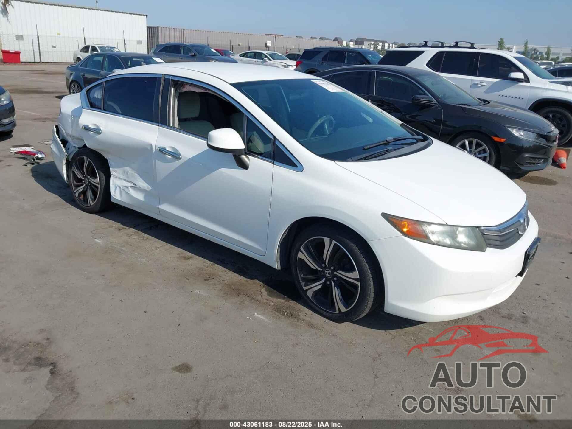 HONDA CIVIC 2012 - 19XFB2F58CE359479