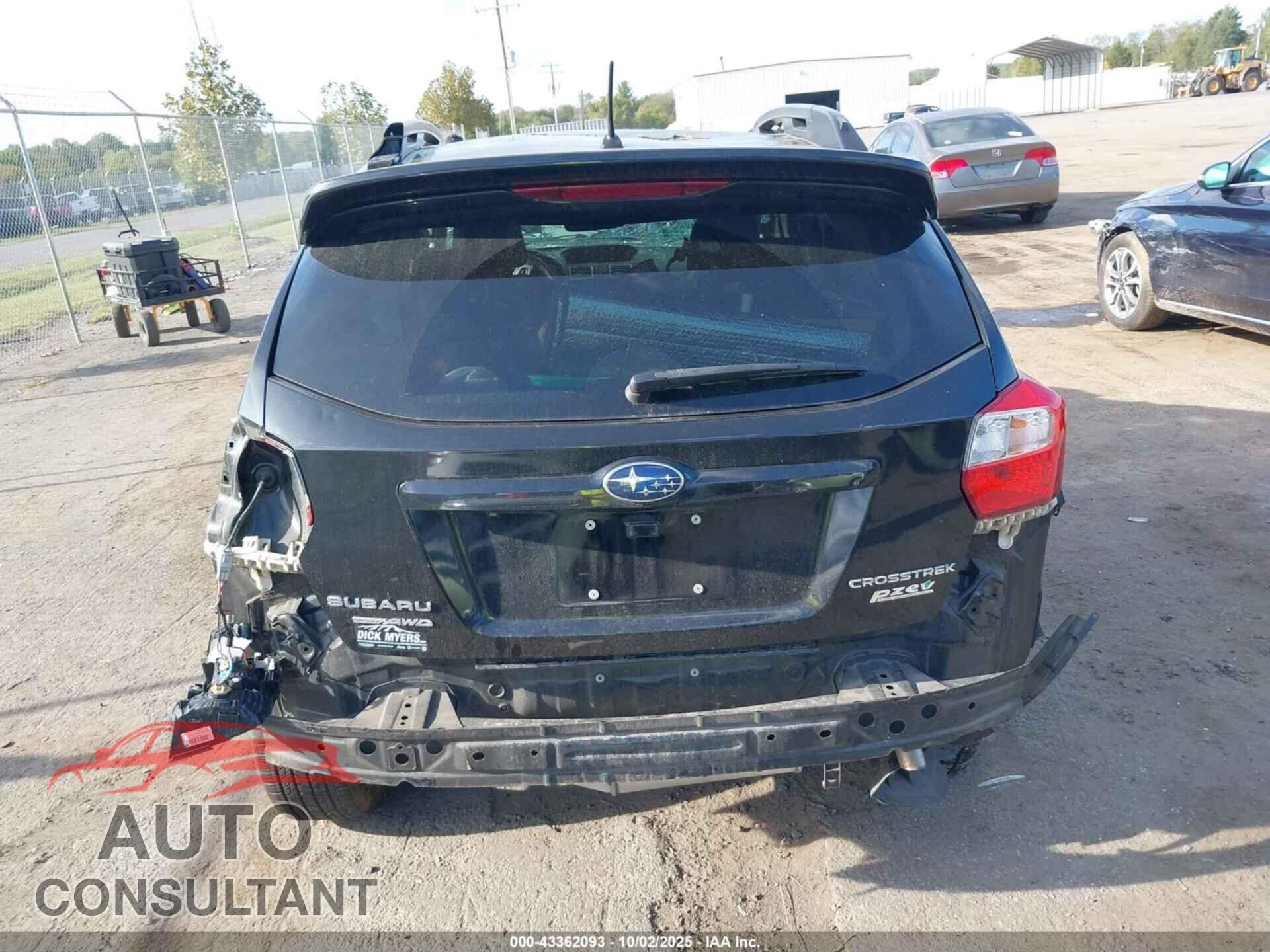 SUBARU CROSSTREK 2016 - JF2GPABC7G8347314