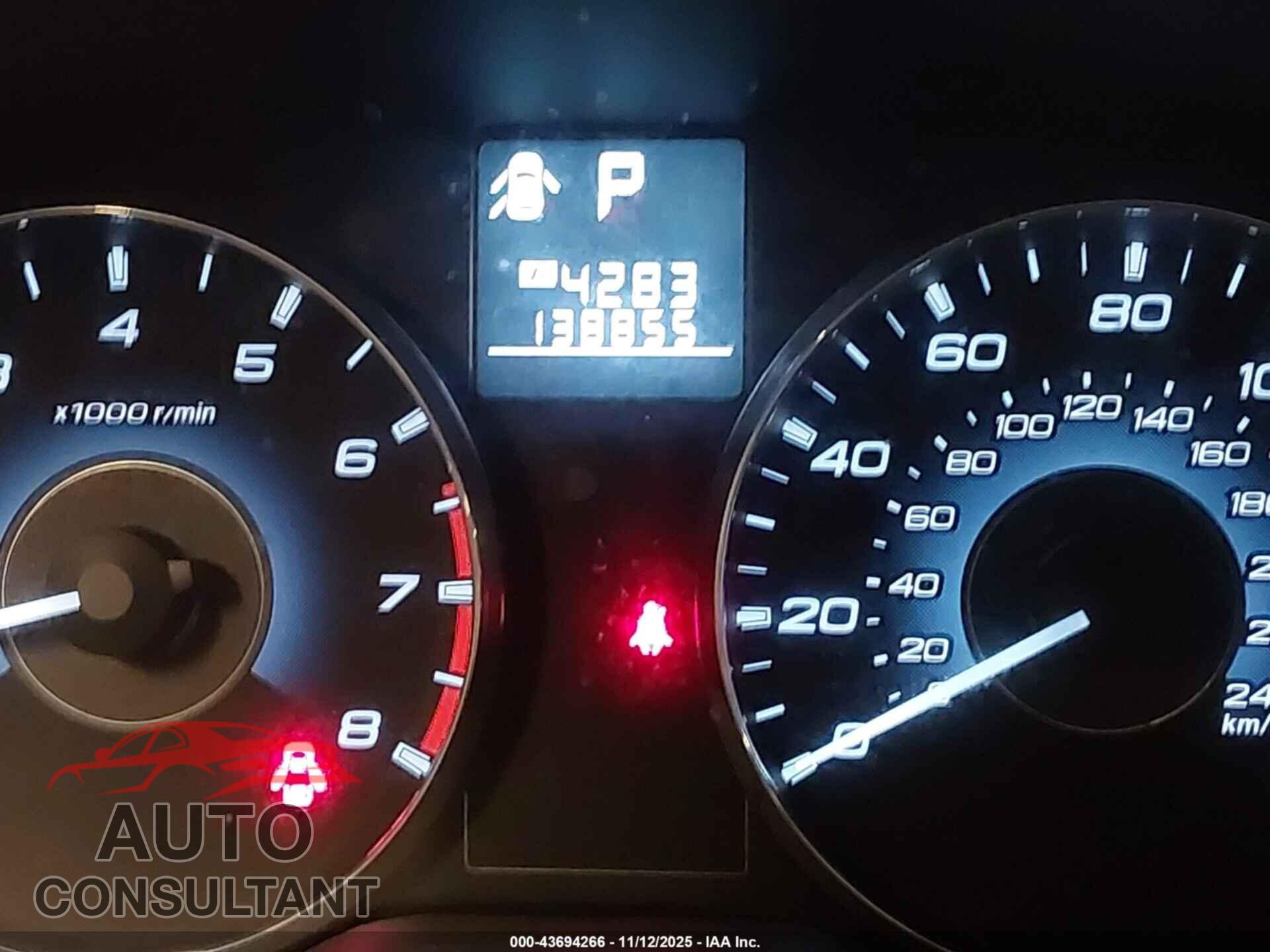 SUBARU OUTBACK 2011 - 4S4BRBCC0B3311182