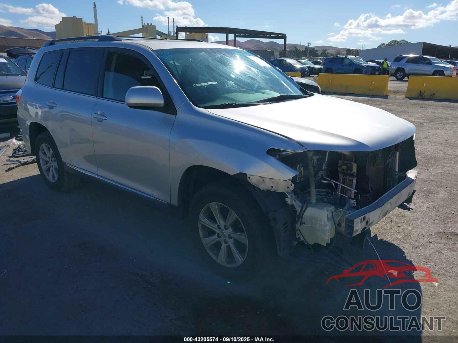 TOYOTA HIGHLANDER 2011 - 5TDBK3EHXBS091104