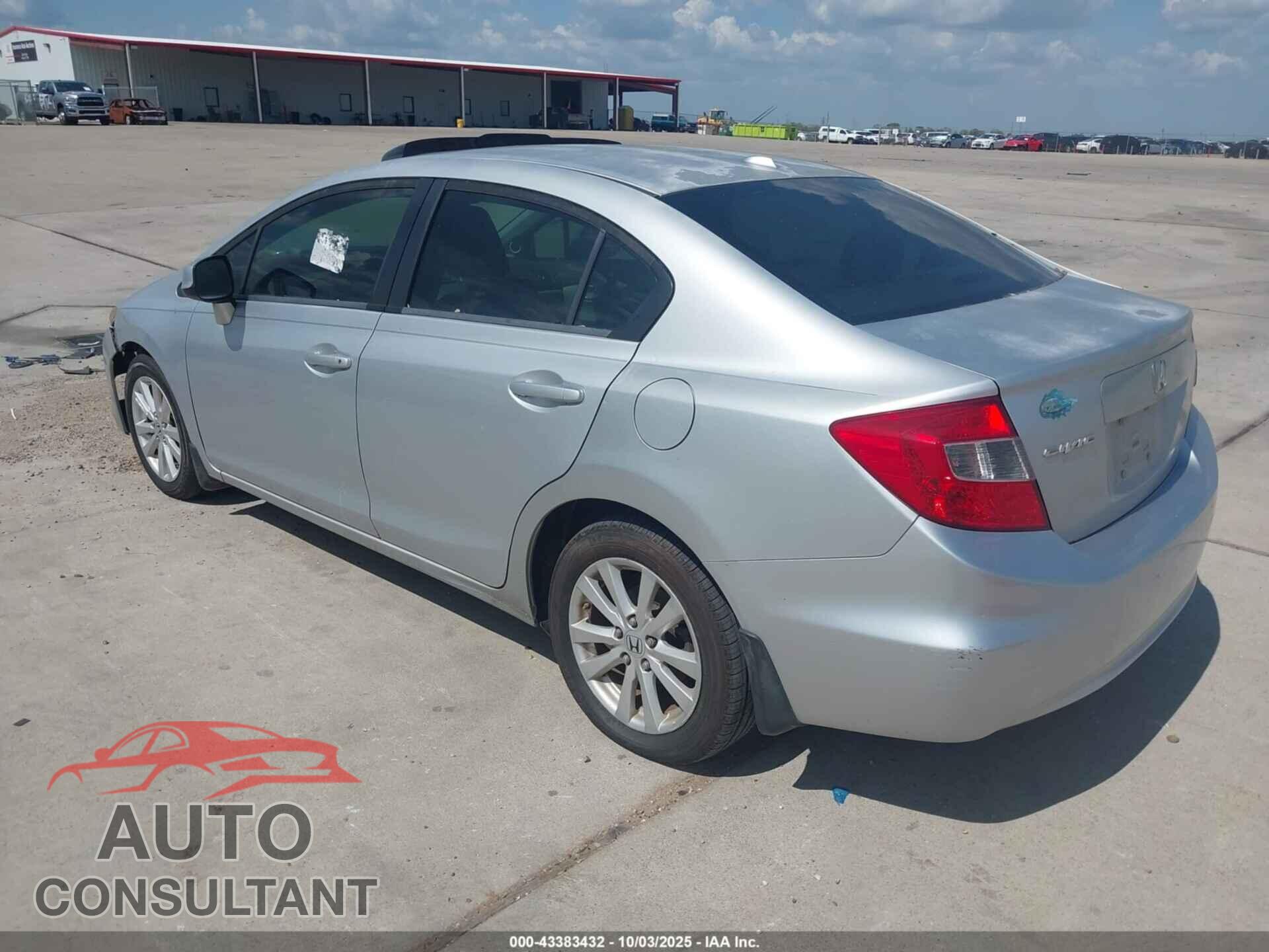 HONDA CIVIC 2012 - 2HGFB2F91CH538455