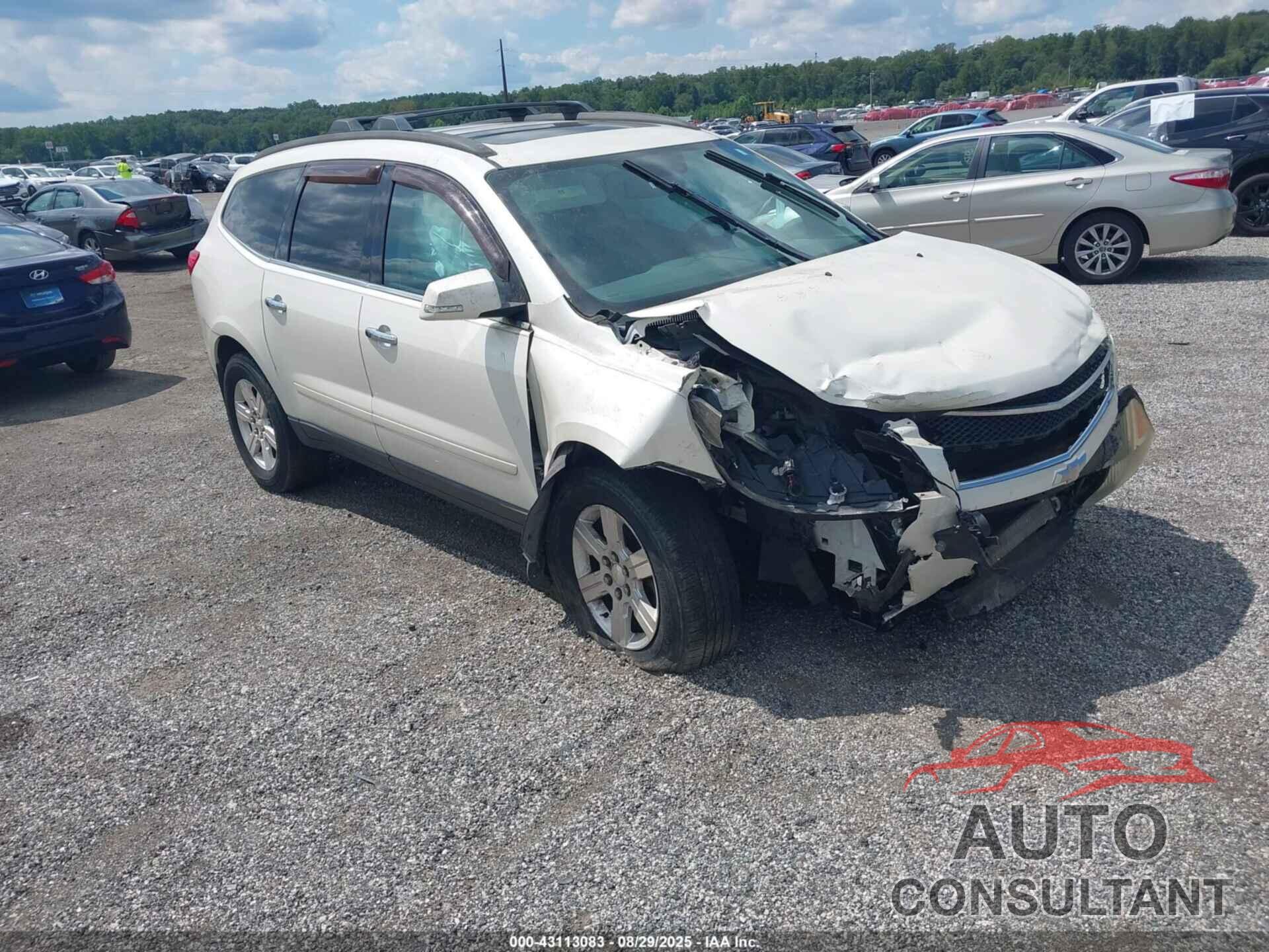 CHEVROLET TRAVERSE 2012 - 1GNKRGEDXCJ391201