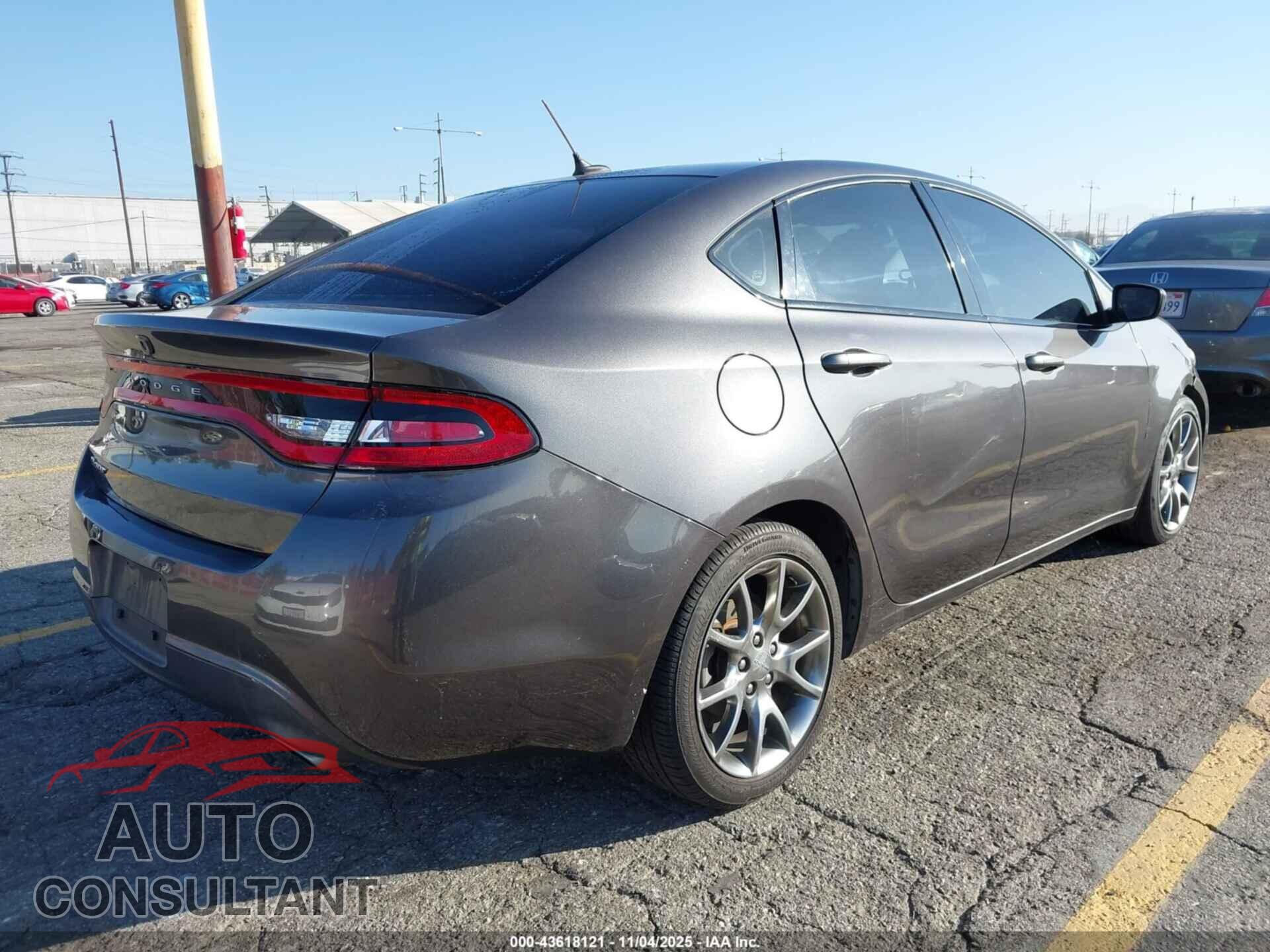 DODGE DART 2015 - 1C3CDFBB5FD117372