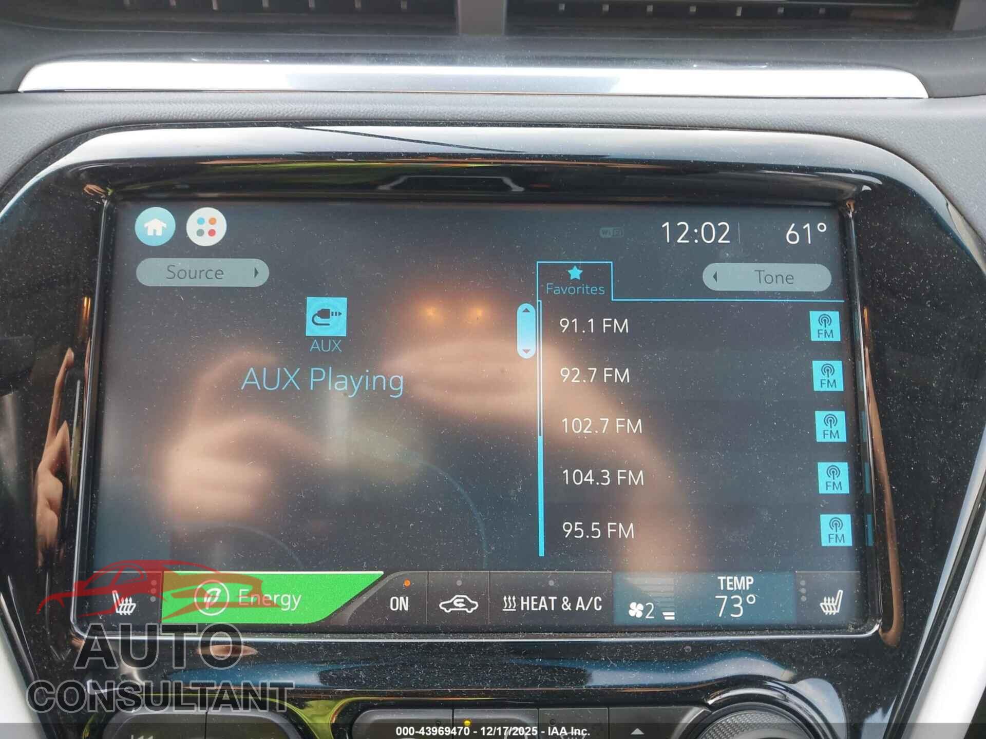 CHEVROLET BOLT EV 2017 - 1G1FX6S08H4139537