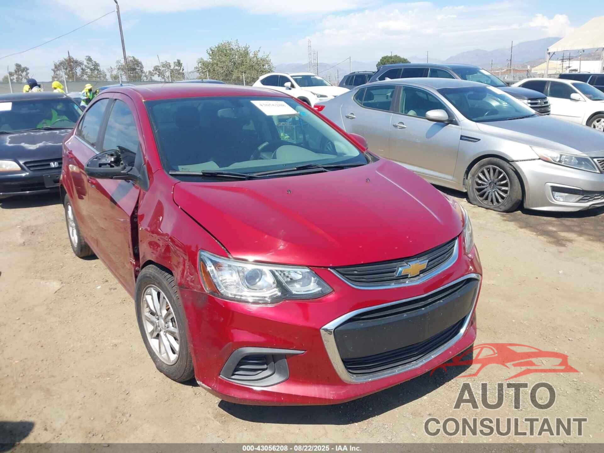 CHEVROLET SONIC 2019 - 1G1JD5SB4K4103673