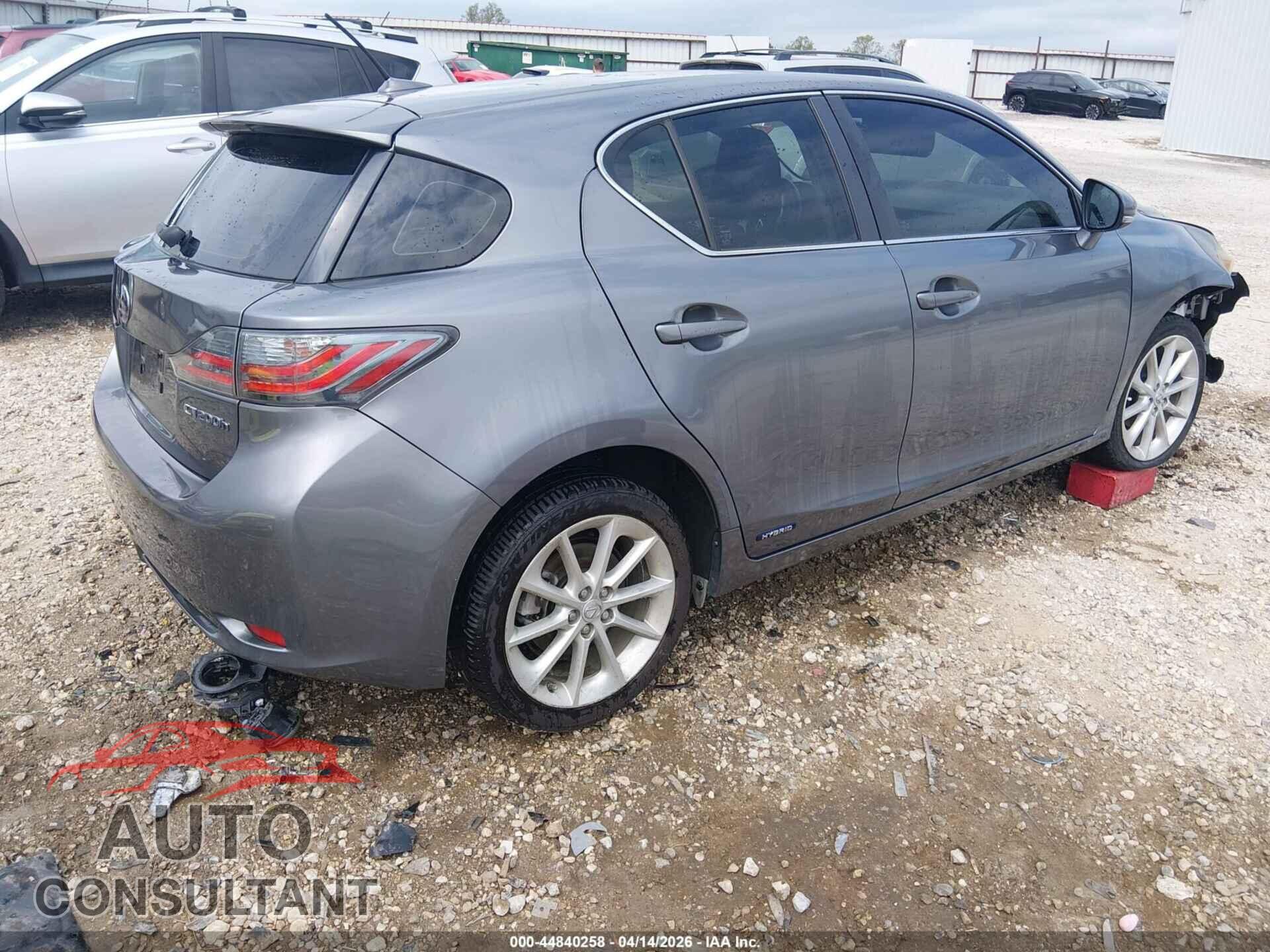 LEXUS CT 200H 2013 - JTHKD5BH3D2132126