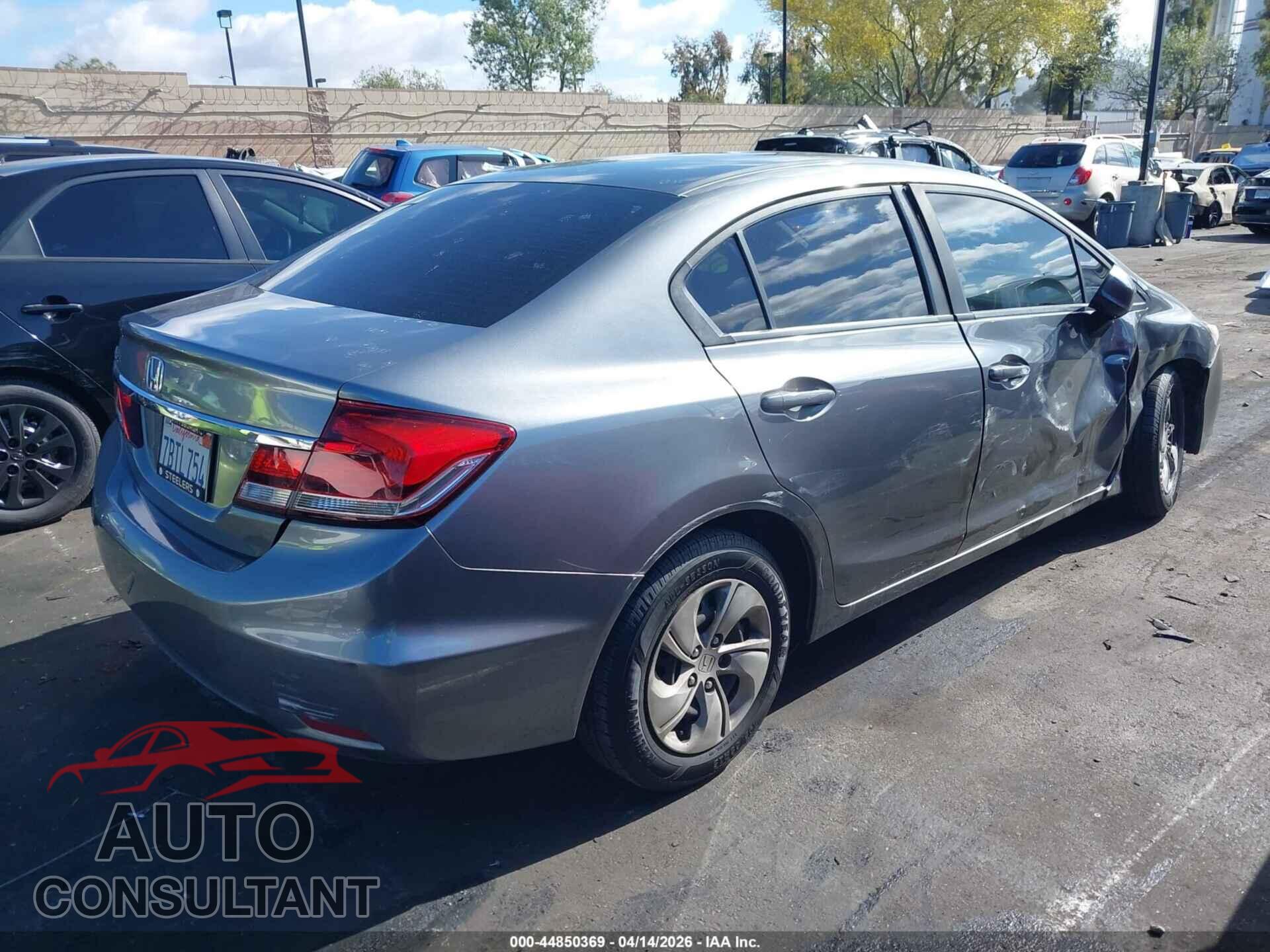HONDA CIVIC 2013 - 19XFB2F52DE250470