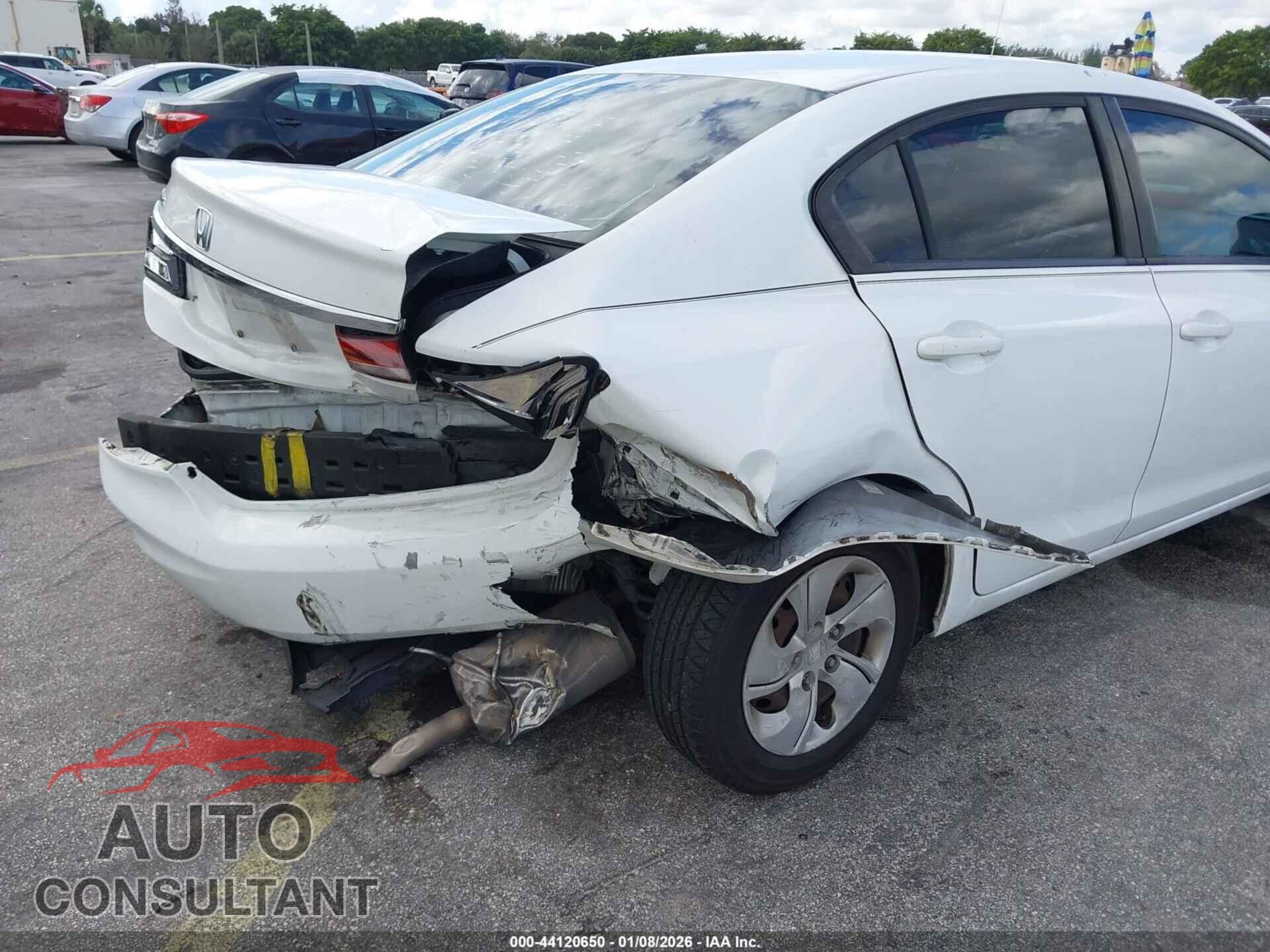 HONDA CIVIC 2013 - 19XFB2F54DE090317