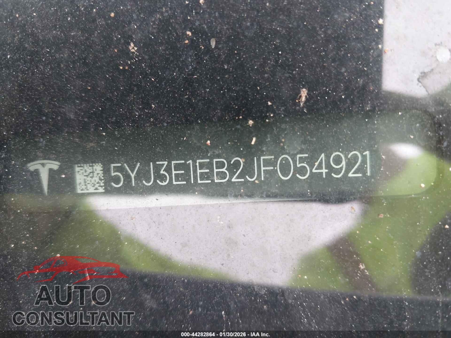 TESLA MODEL 3 2018 - 5YJ3E1EB2JF054921