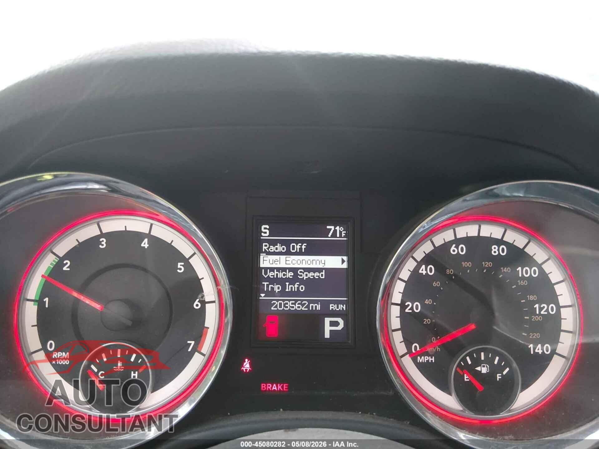 DODGE DURANGO 2013 - 1C4RDJAG7DC617767
