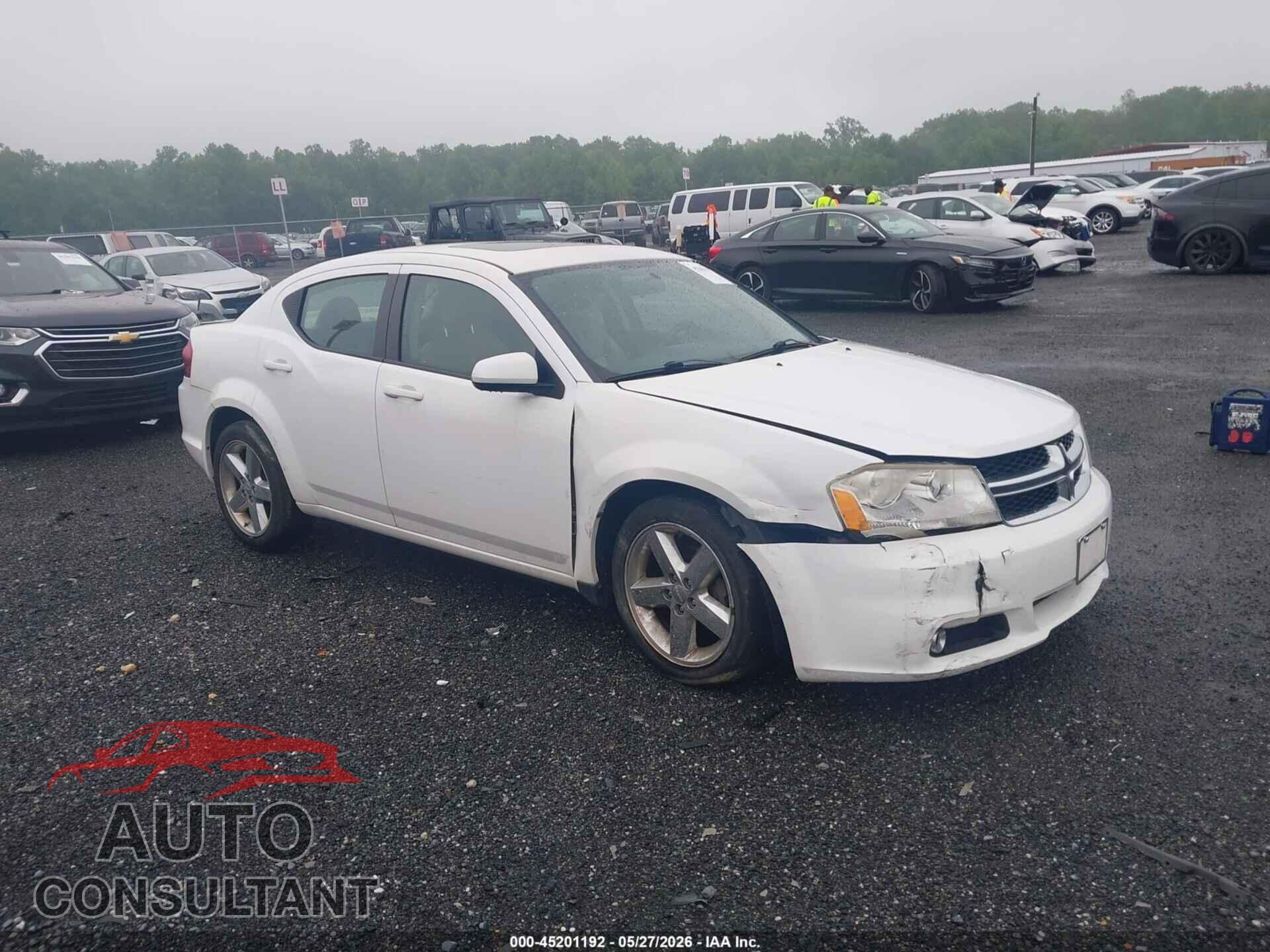 DODGE AVENGER 2013 - 1C3CDZCB6DN576725