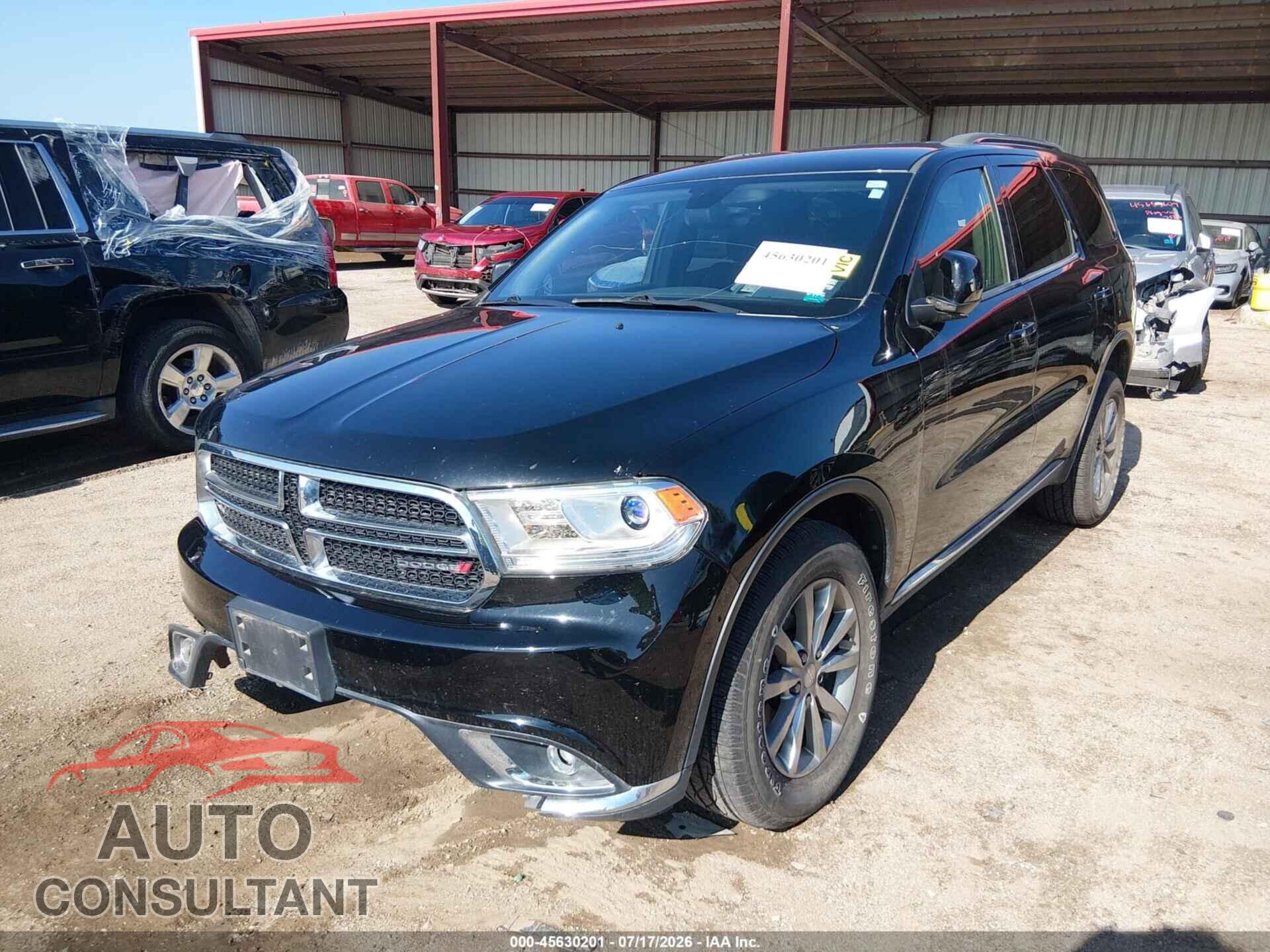 DODGE DURANGO 2017 - 1C4RDJAG0HC945246