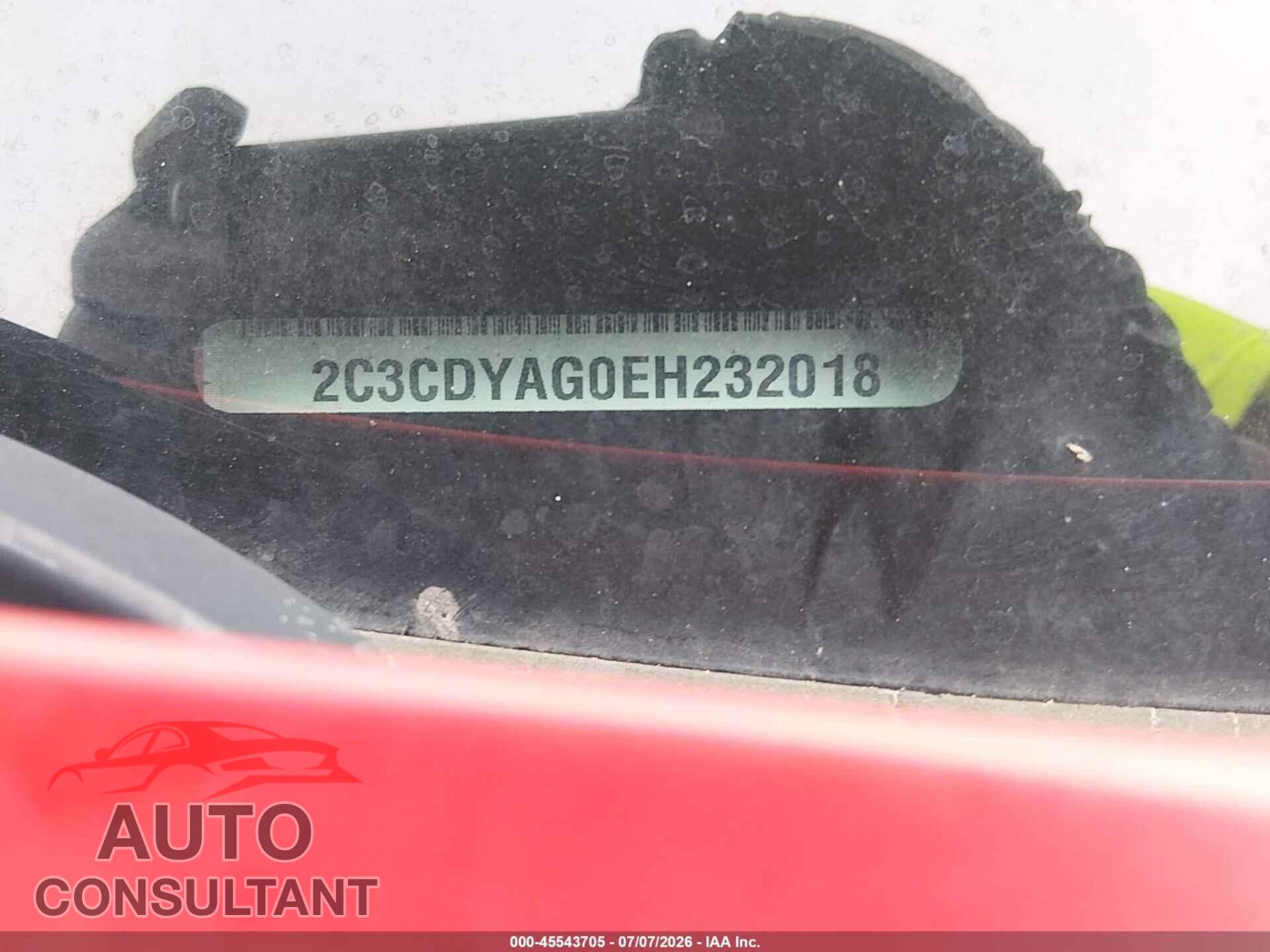 DODGE CHALLENGER 2014 - 2C3CDYAG0EH232018