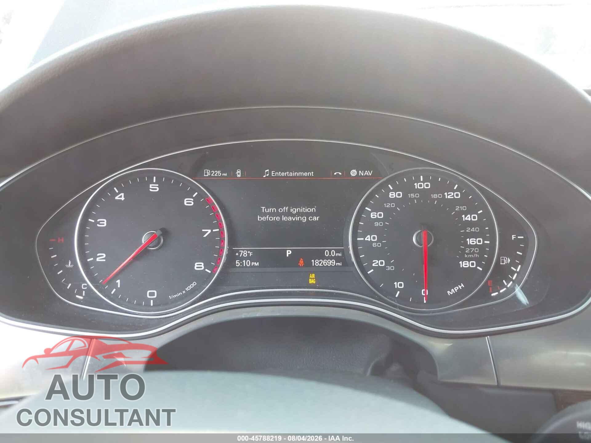AUDI A6 2013 - WAUGFAFC8DN051207