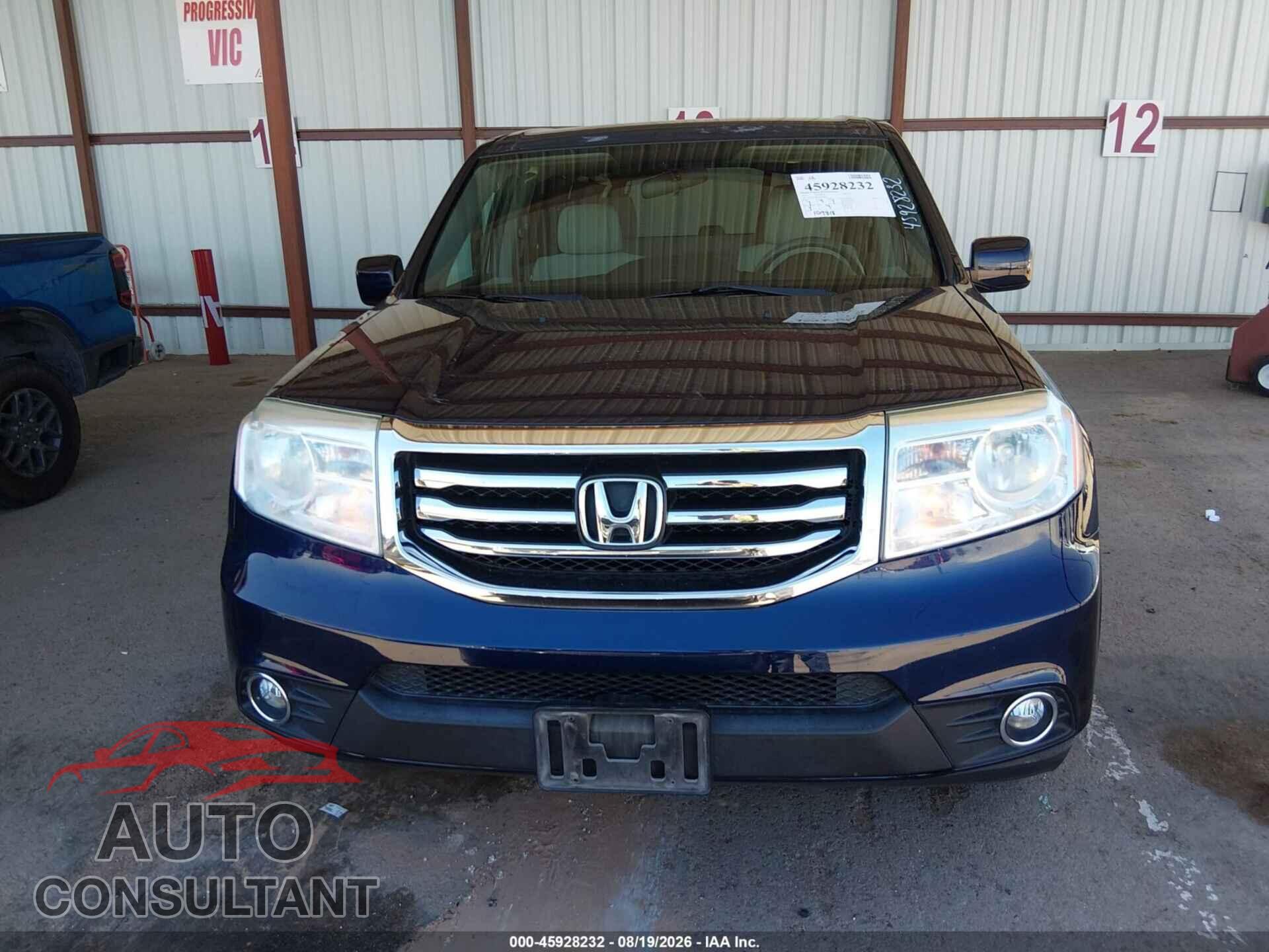 HONDA PILOT 2013 - 5FNYF3H43DB018607